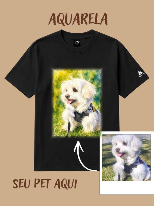 Camisa Básica Personalizada - Aquarela