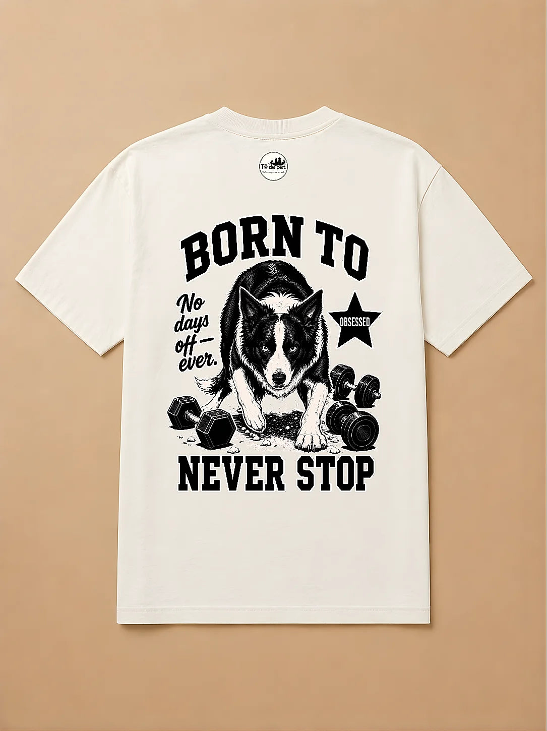 Camisa Oversized Academia - Border Collie