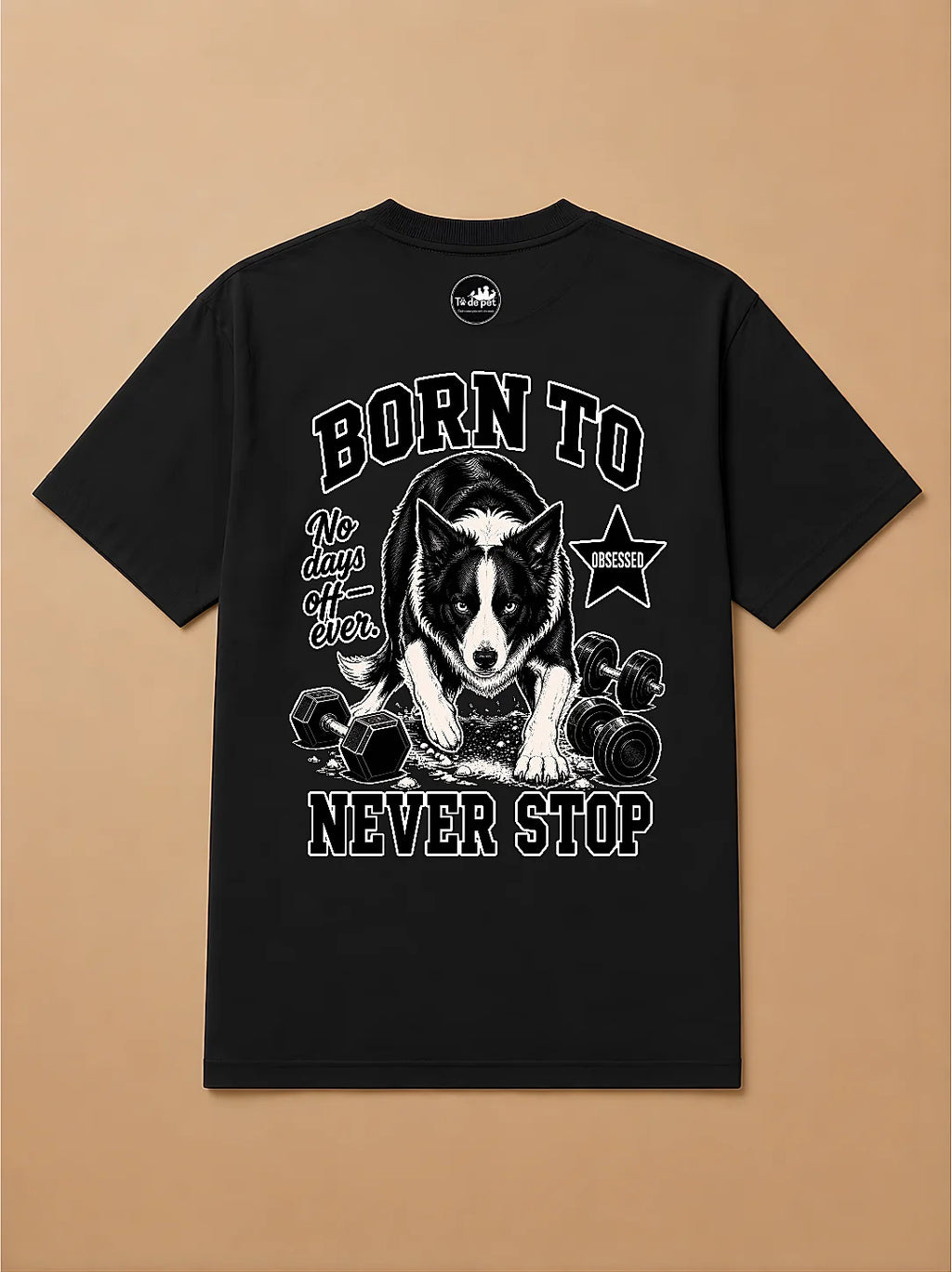Camisa Oversized Academia - Border Collie