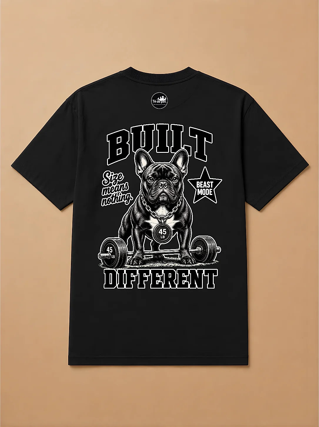 Camisa Oversized Academia - Bulldog Francês