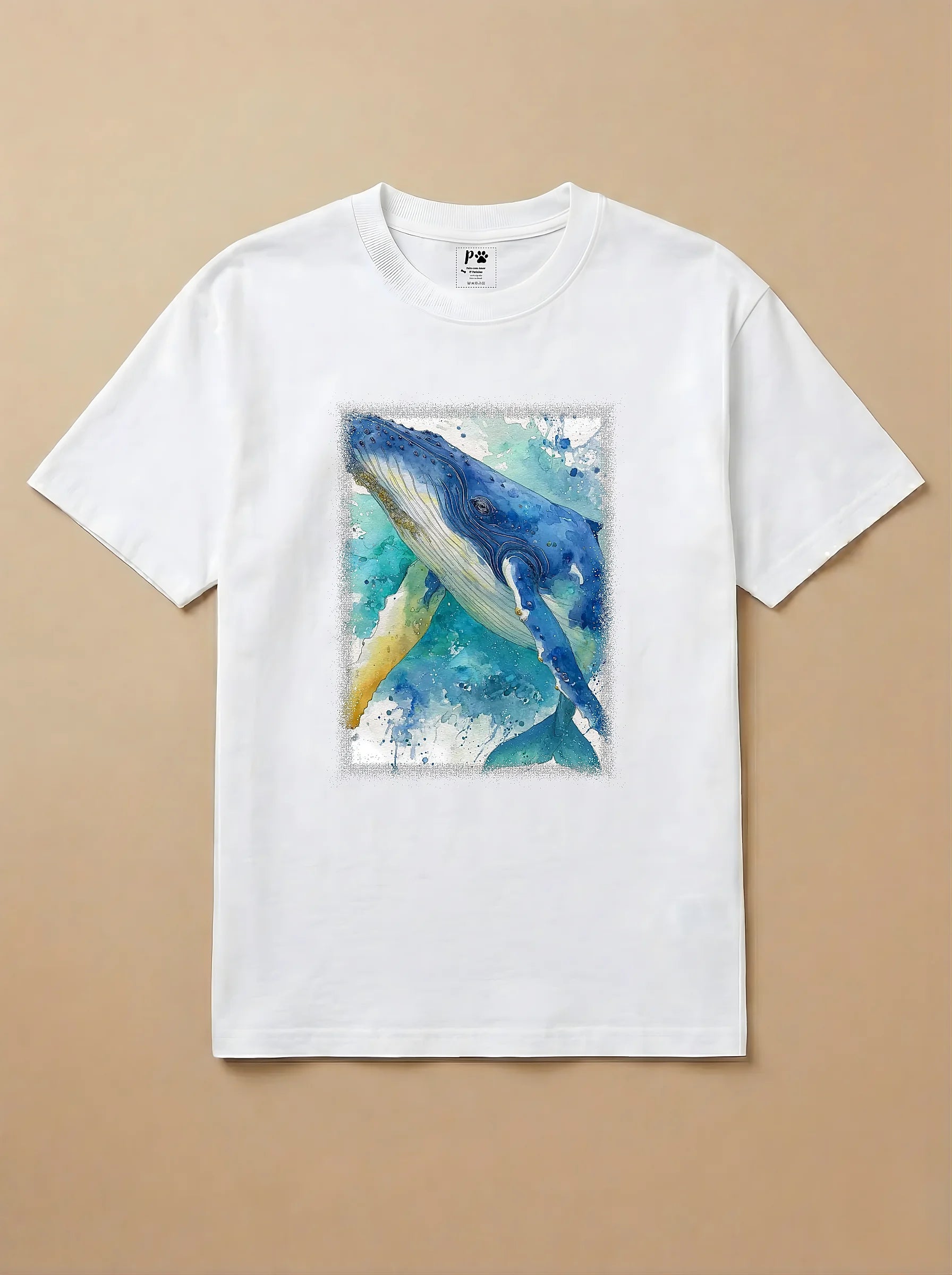 Camisa Aquarela -  Baleia
