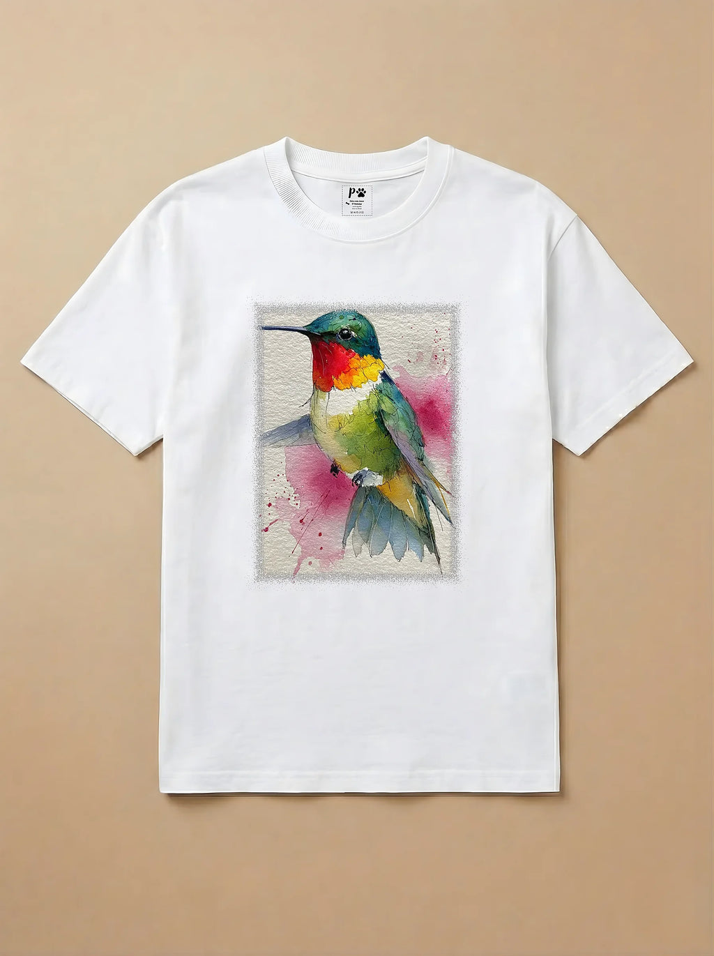 Camisa Aquarela -  Beija Flor