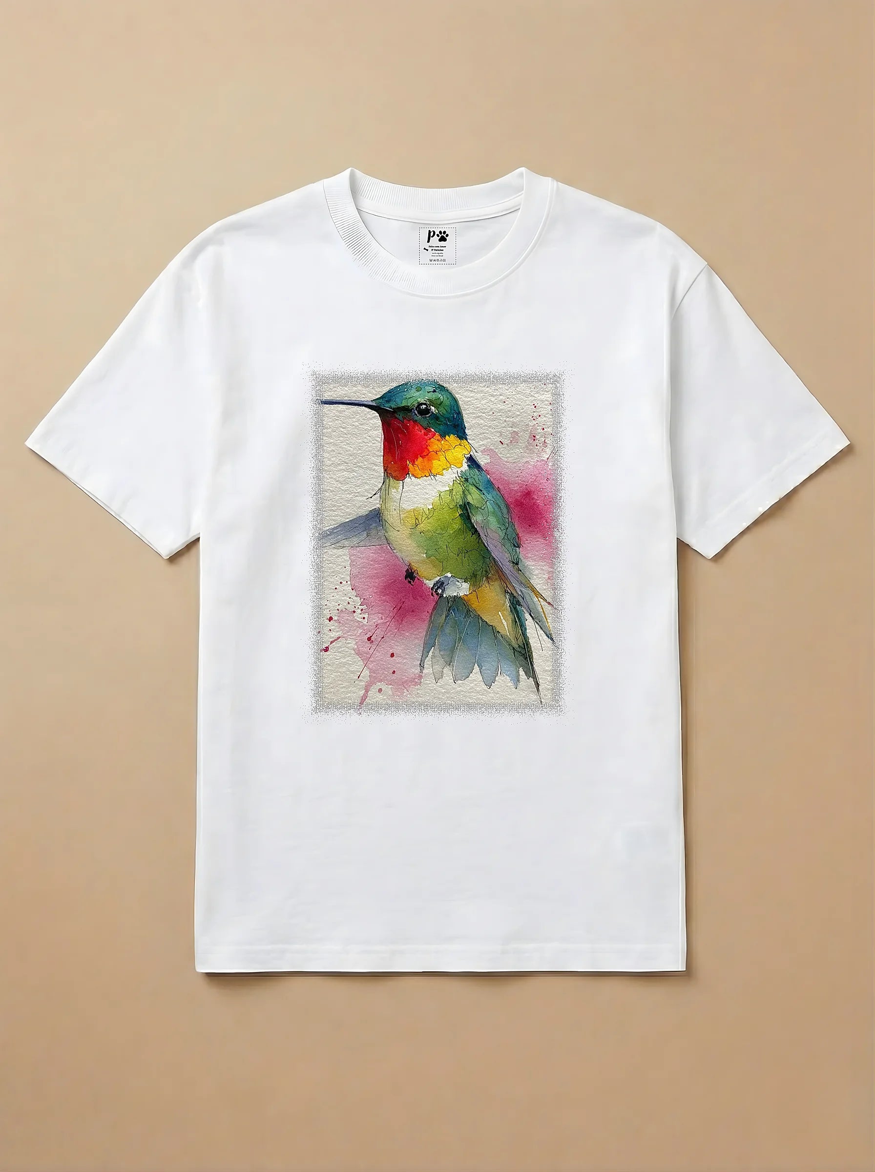 Camisa Aquarela -  Beija Flor