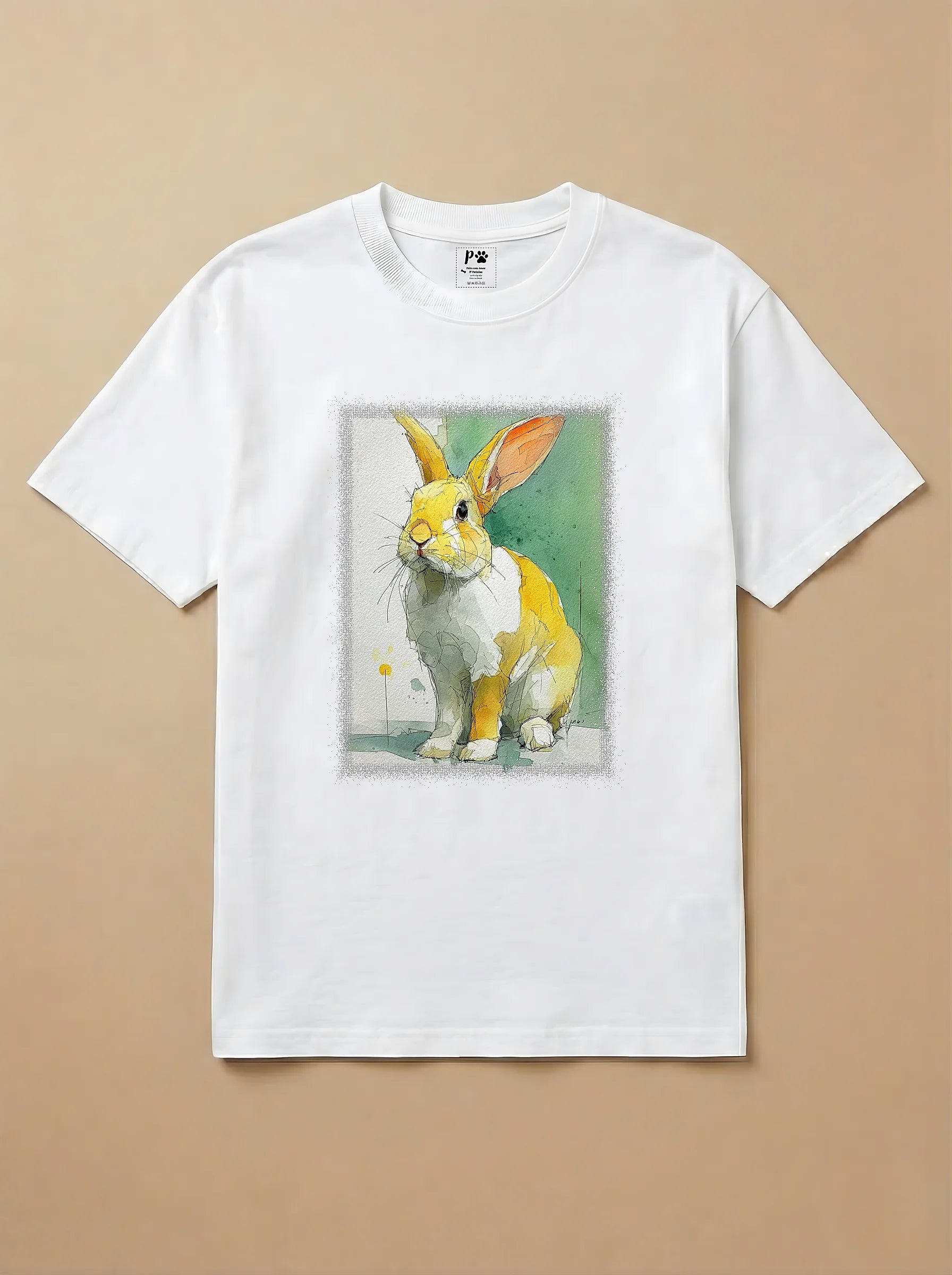 Camisa Aquarela - Coelho