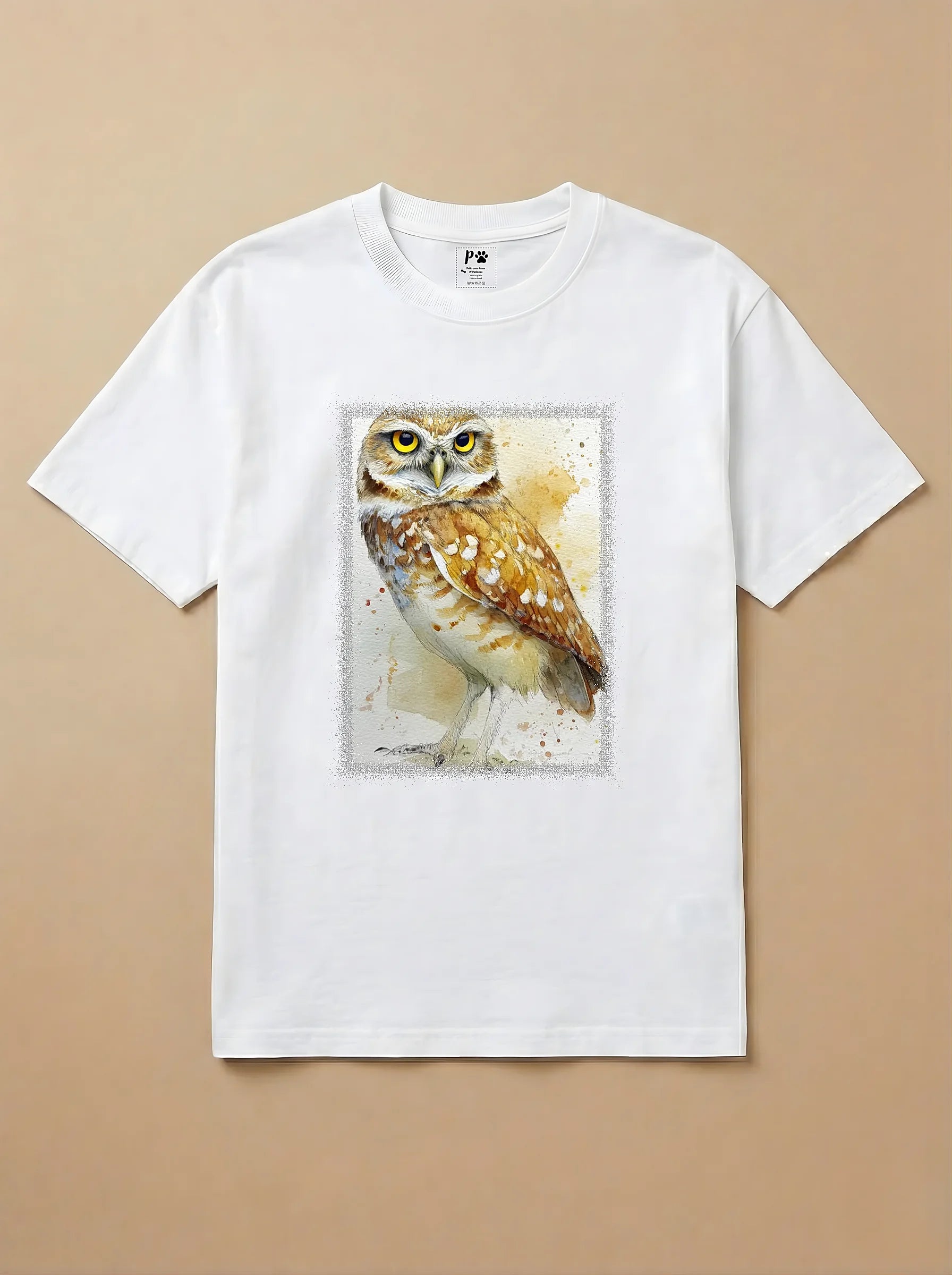 Camisa Aquarela - Coruja