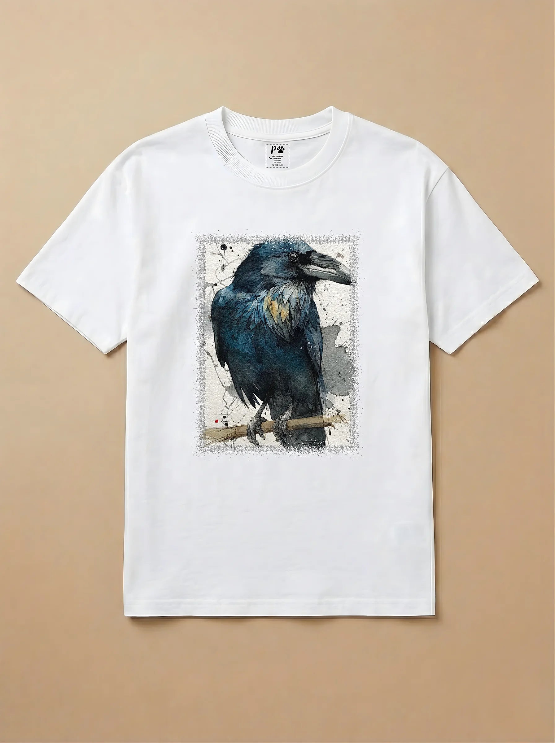 Camisa Aquarela - Corvo