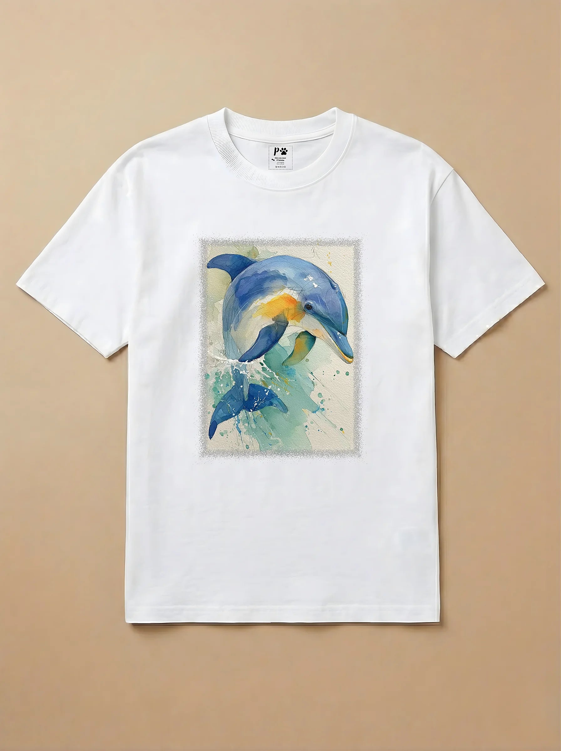 Camisa Aquarela - Golfinho