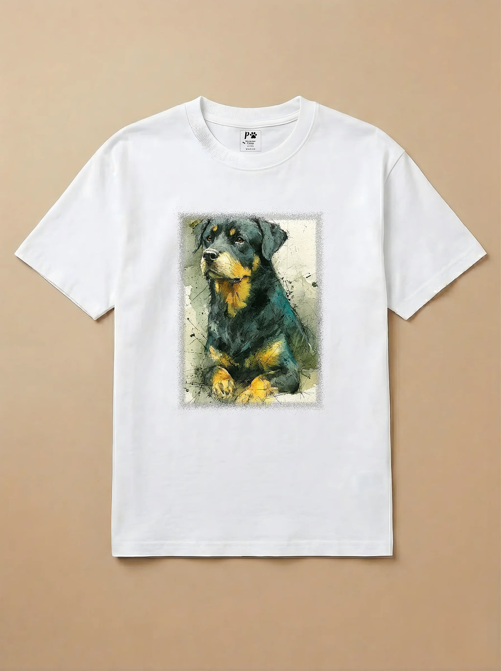 Camisa Aquarela - Rottweiler