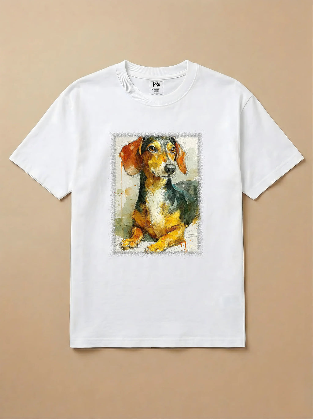 Camisa Aquarela - Salsicha