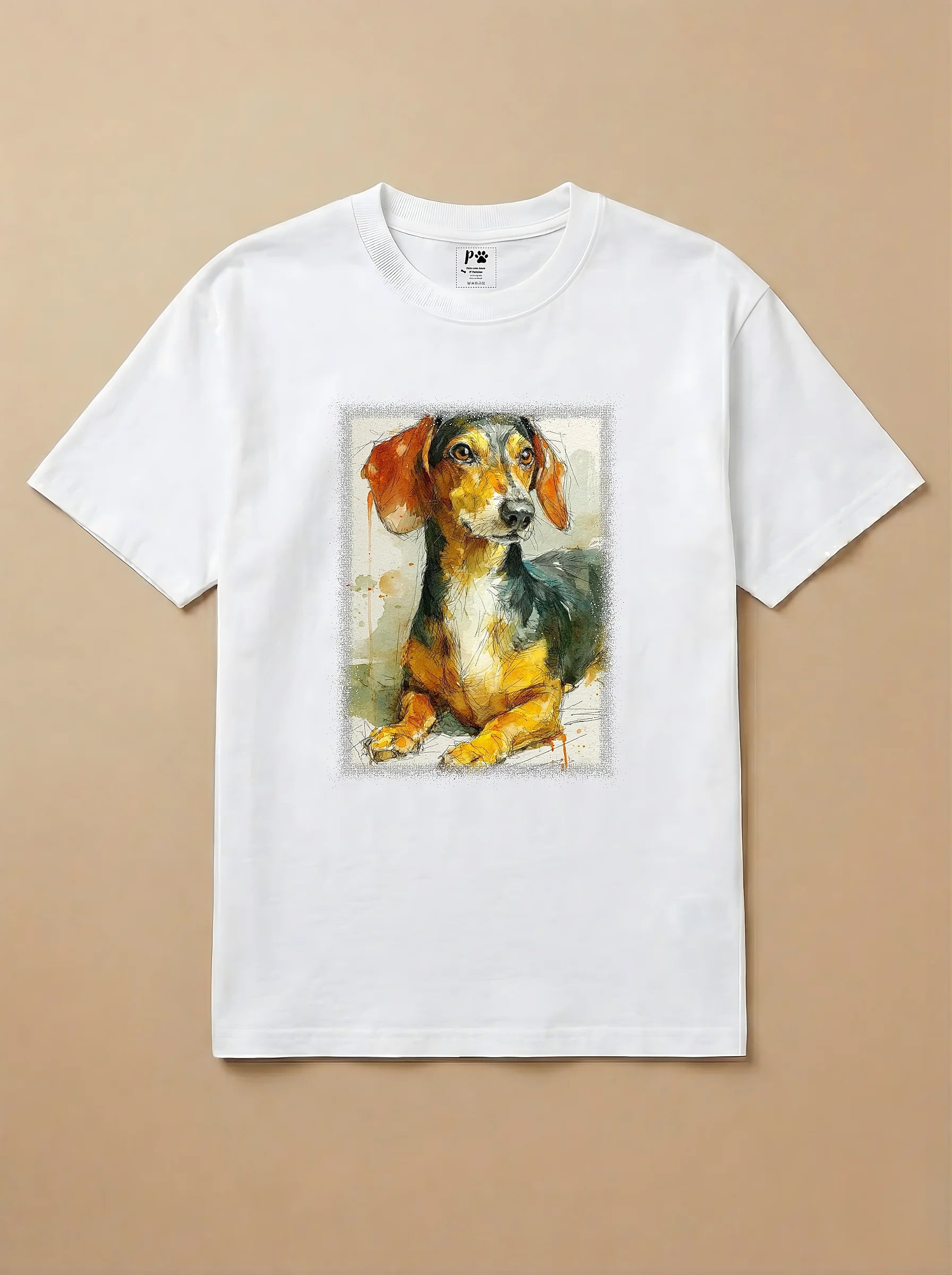 Camisa Aquarela - Salsicha