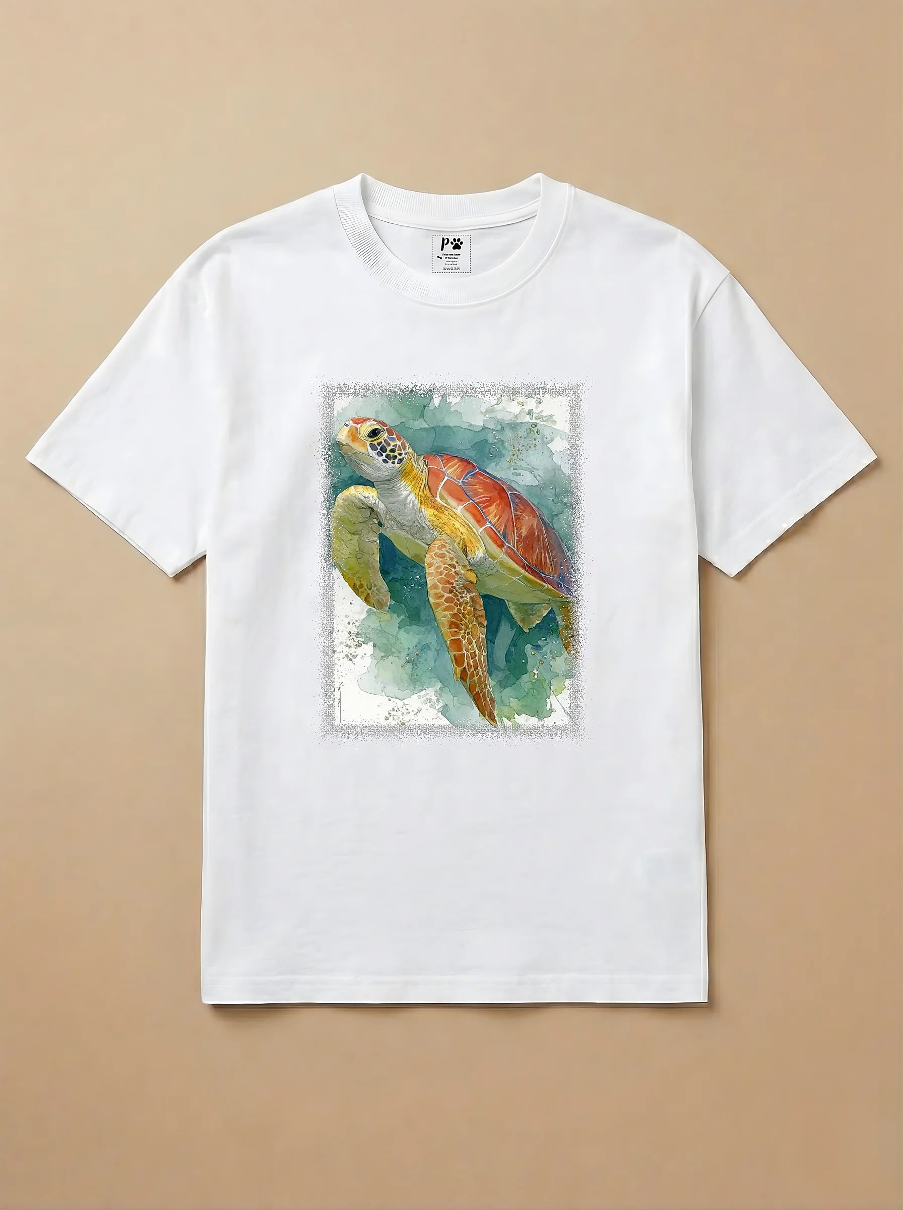 Camisa Aquarela - Tartaruga