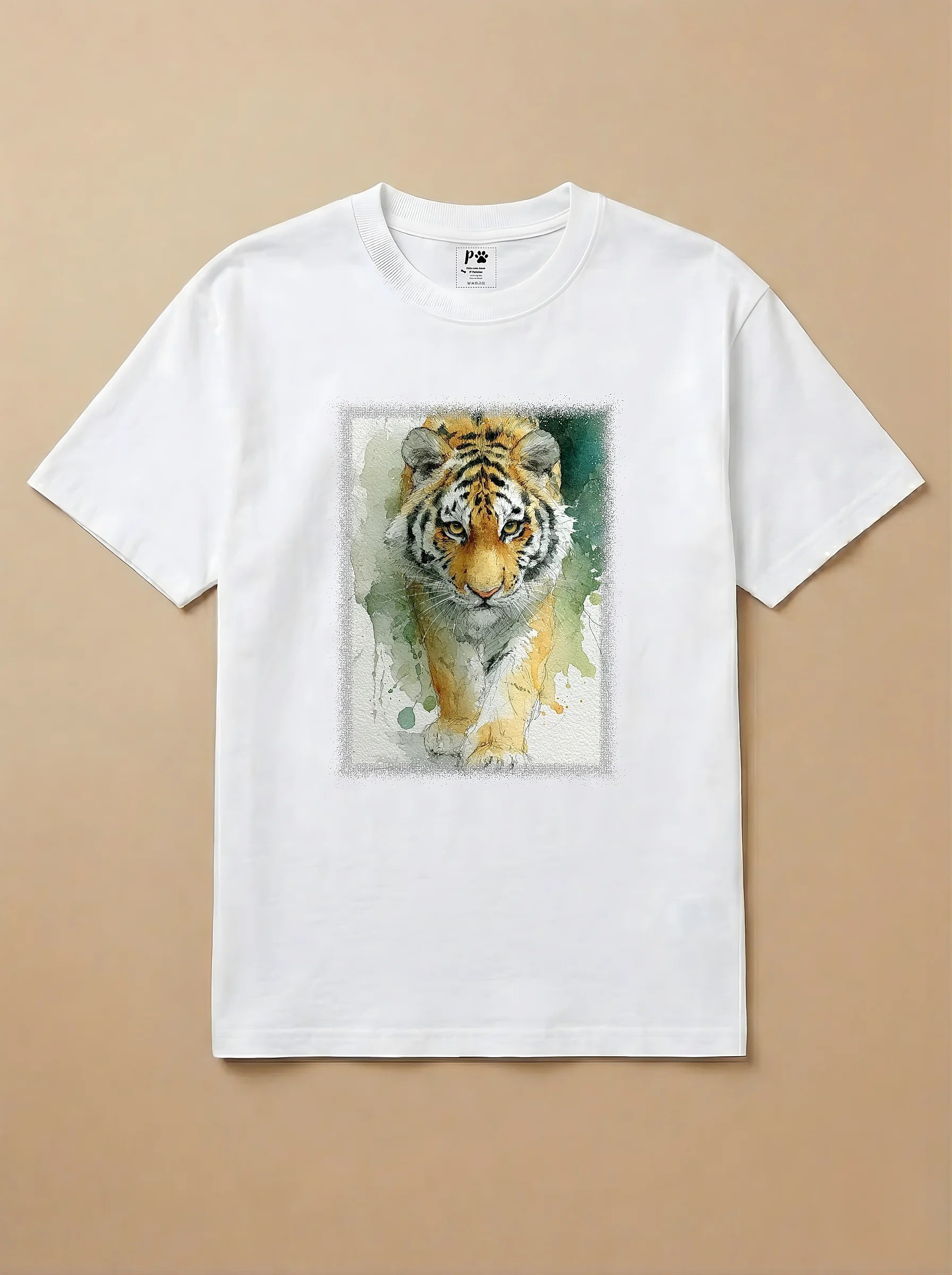 Camisa Aquarela - Tigre