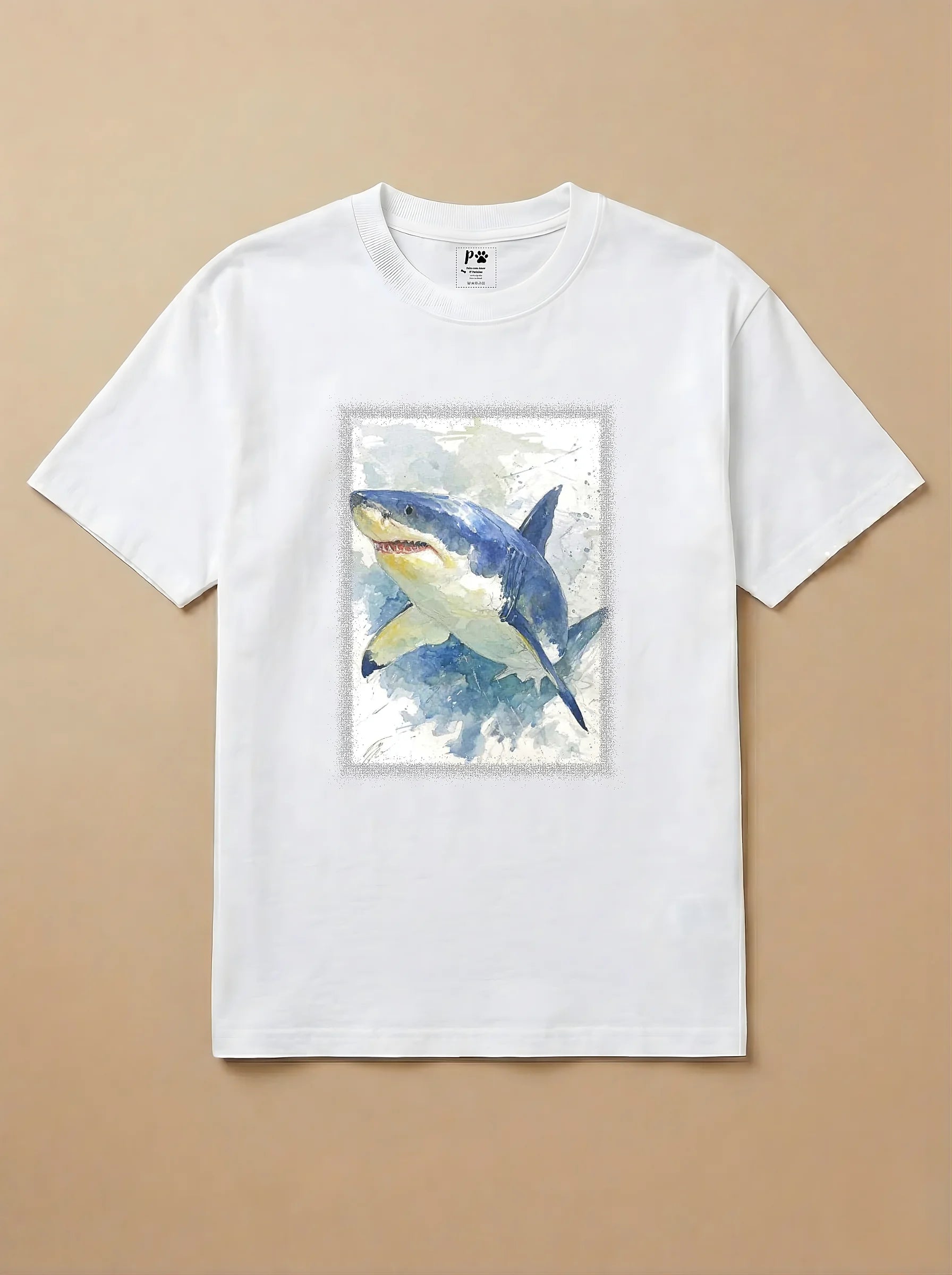Camisa Aquarela - Tubarão