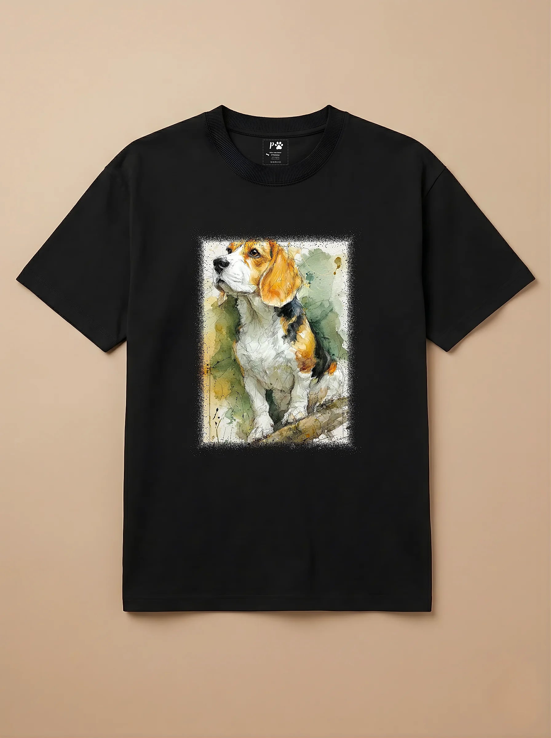 Camisa Aquarela - Beagle