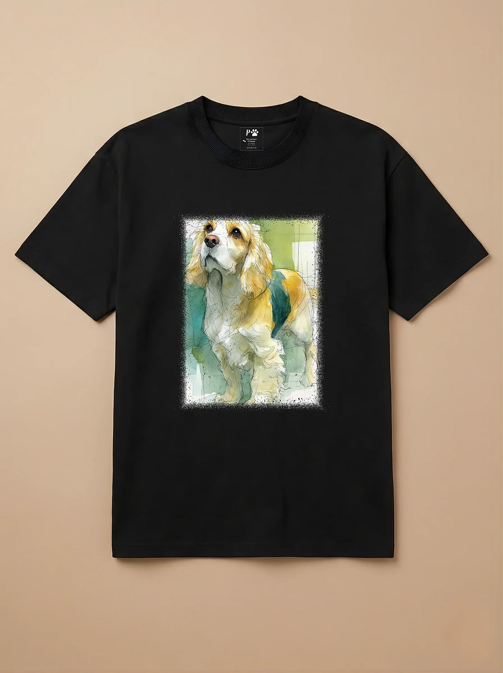 Camisa Aquarela - Cocker Spaniel