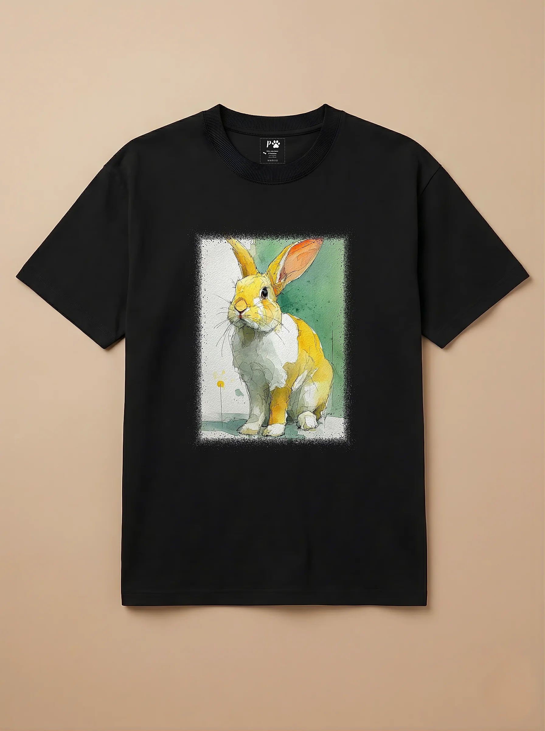 Camisa Aquarela - Coelho