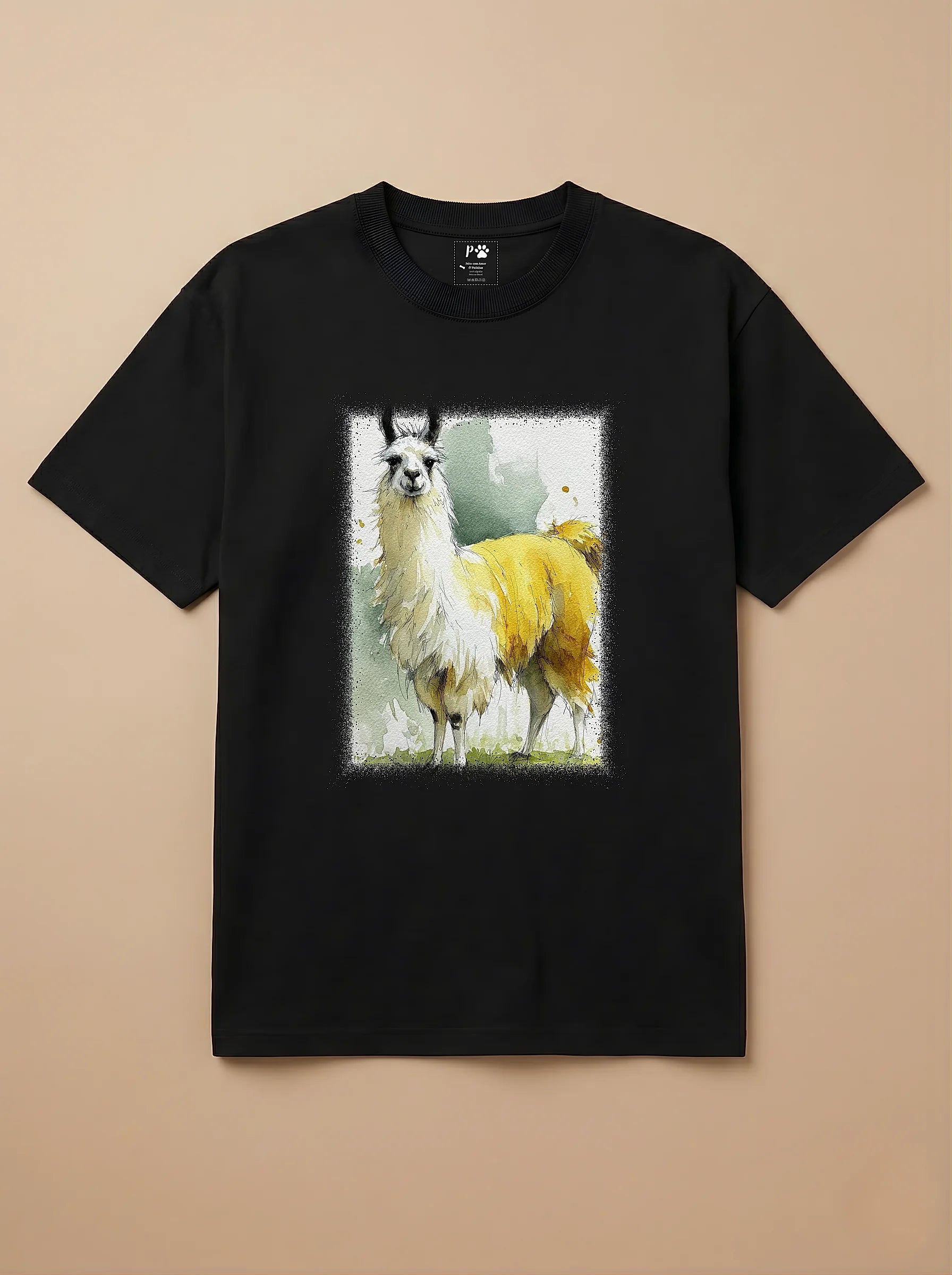 Camisa Aquarela -  Lhama