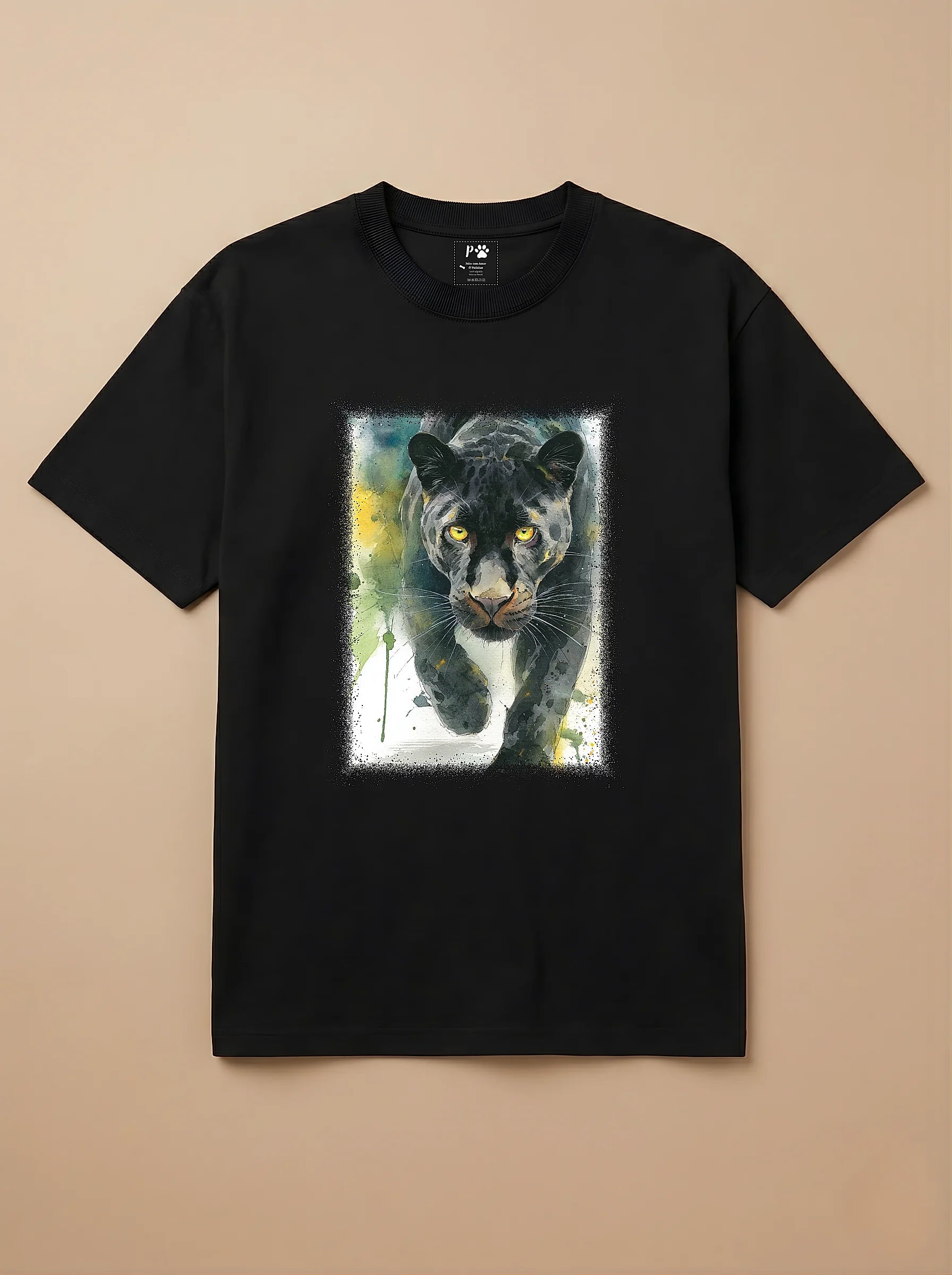 Camisa Aquarela - Pantera