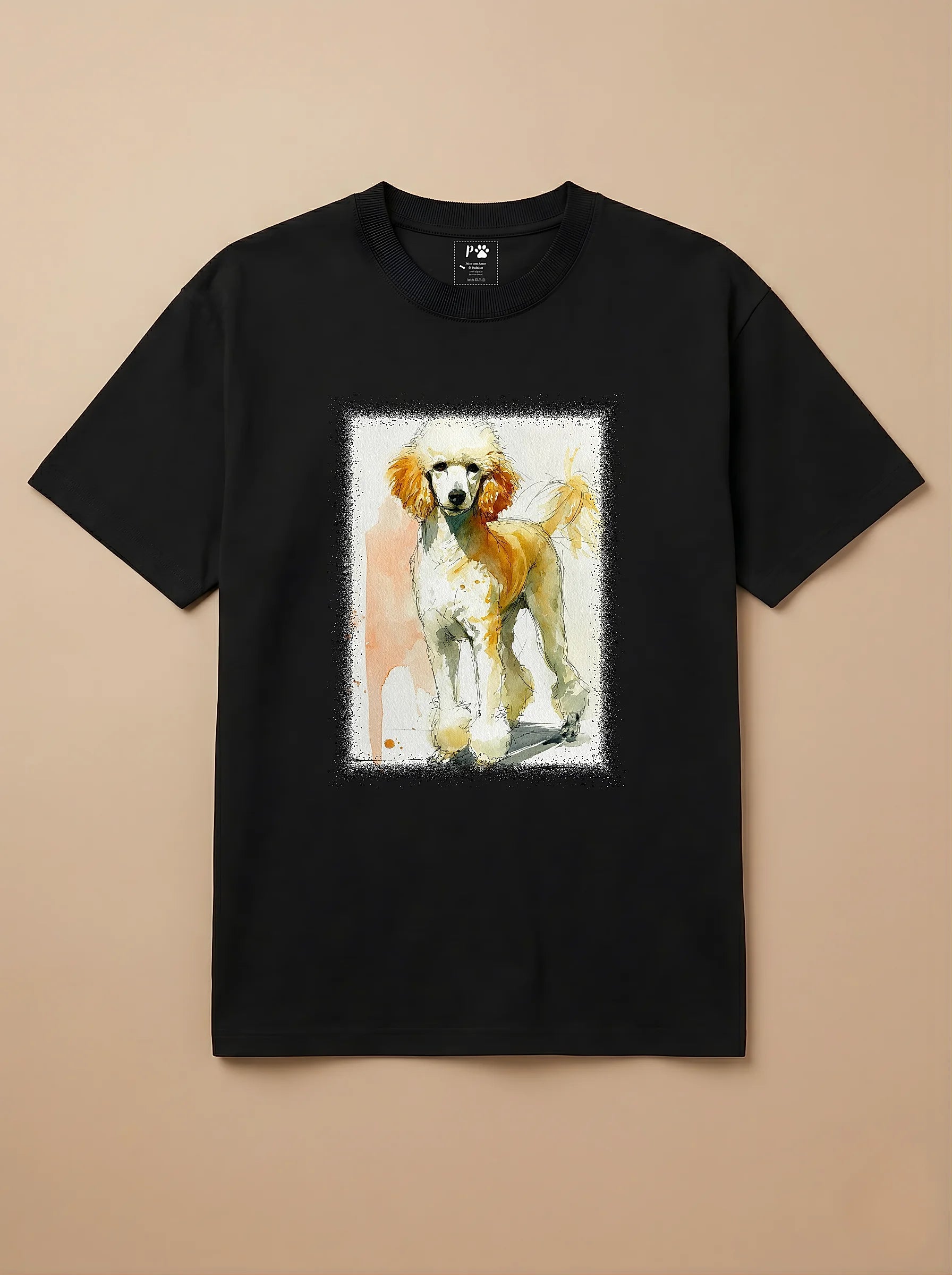 Camisa Aquarela - Poodle