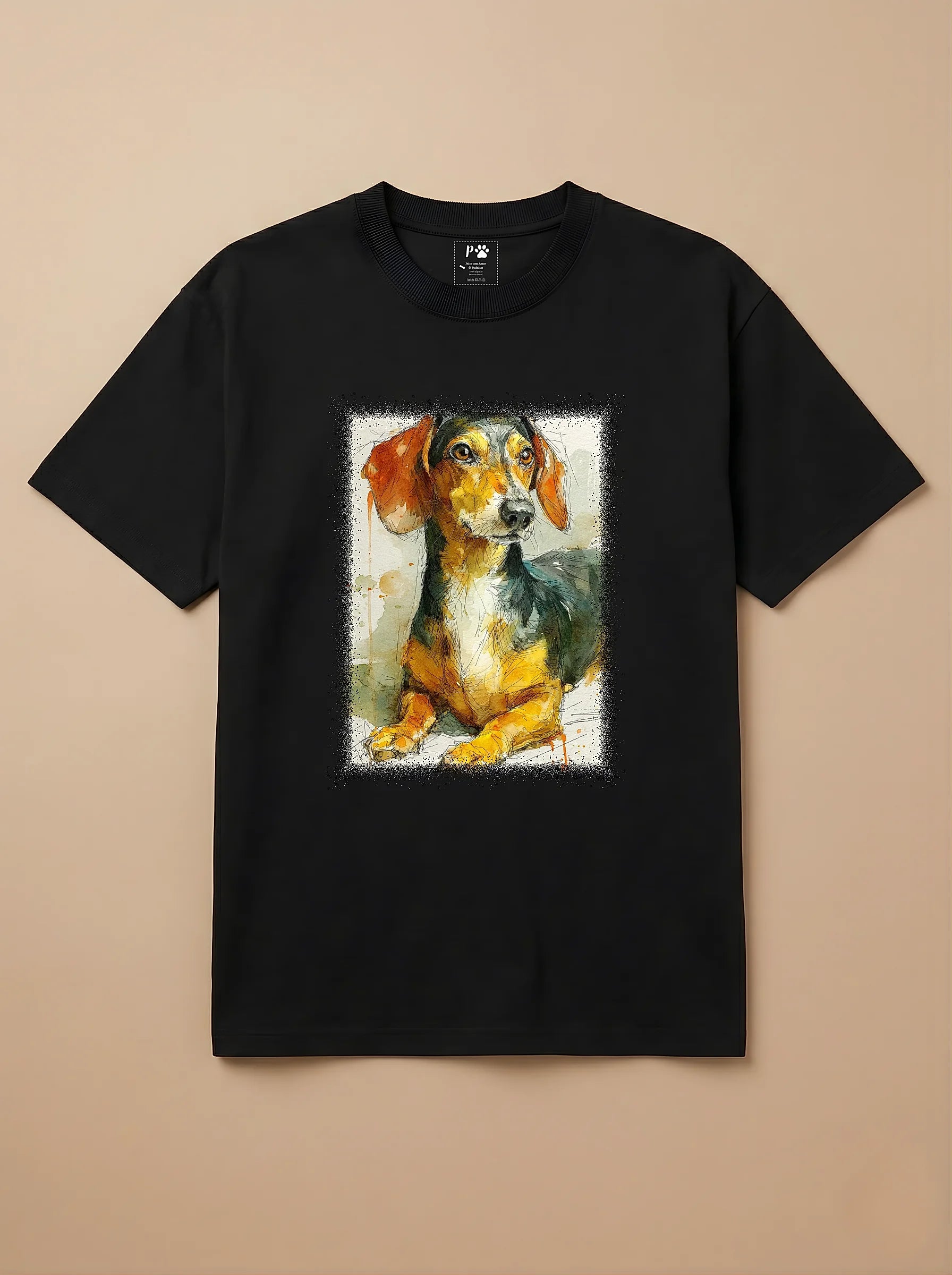 Camisa Aquarela - Salsicha