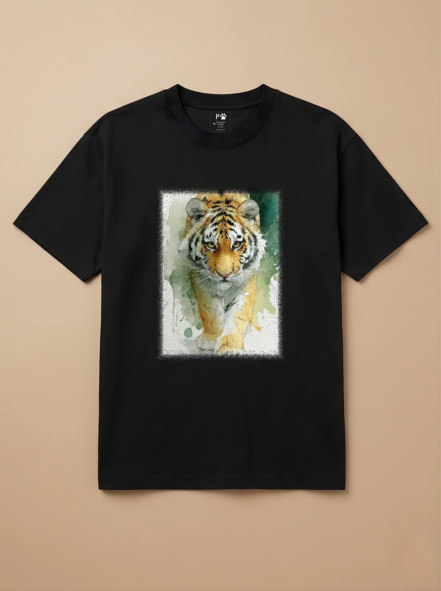 Camisa Aquarela - Tigre