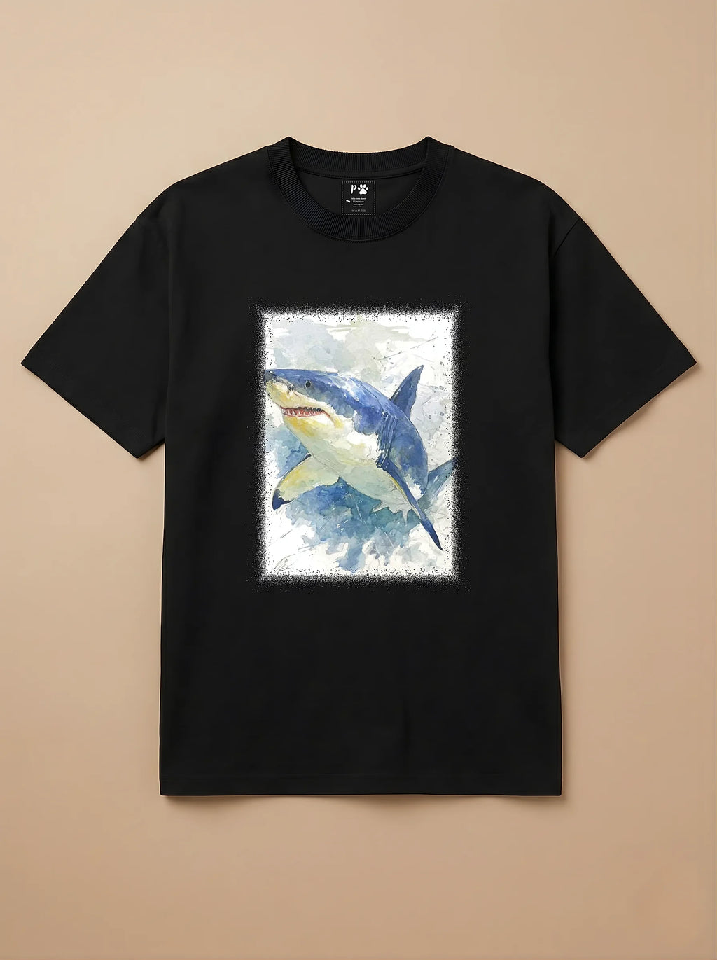 Camisa Aquarela - Tubarão