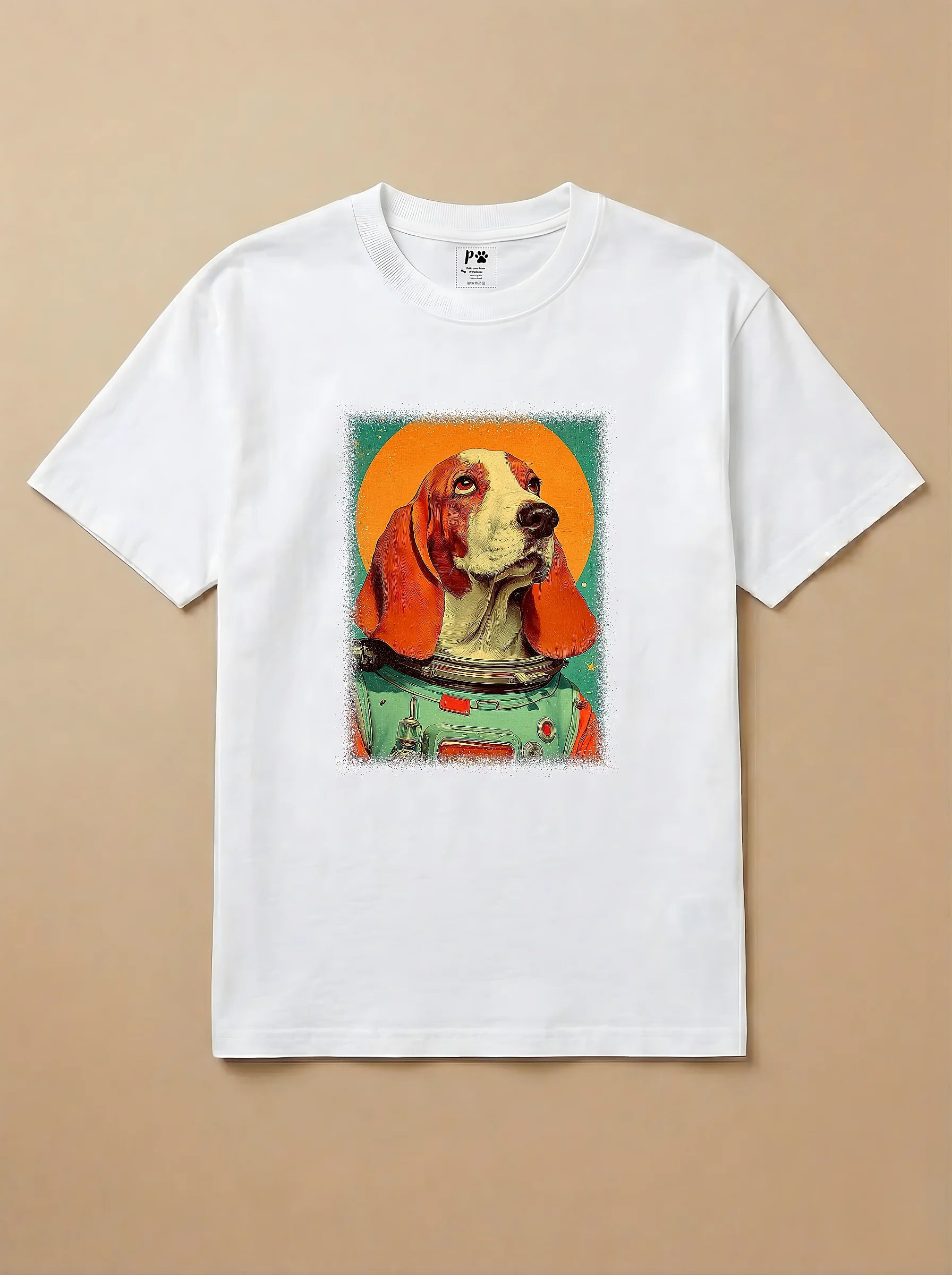 Camisa Astronauta - Basset Hound