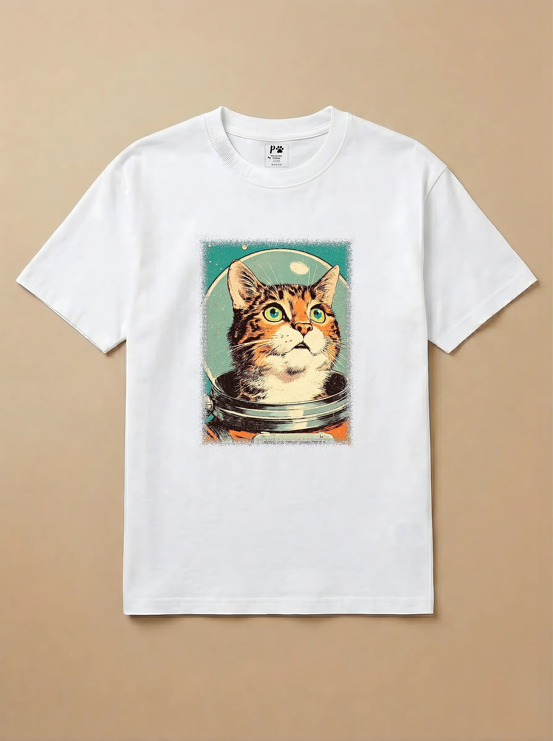 Camisa Astronauta - Gato de Bengala