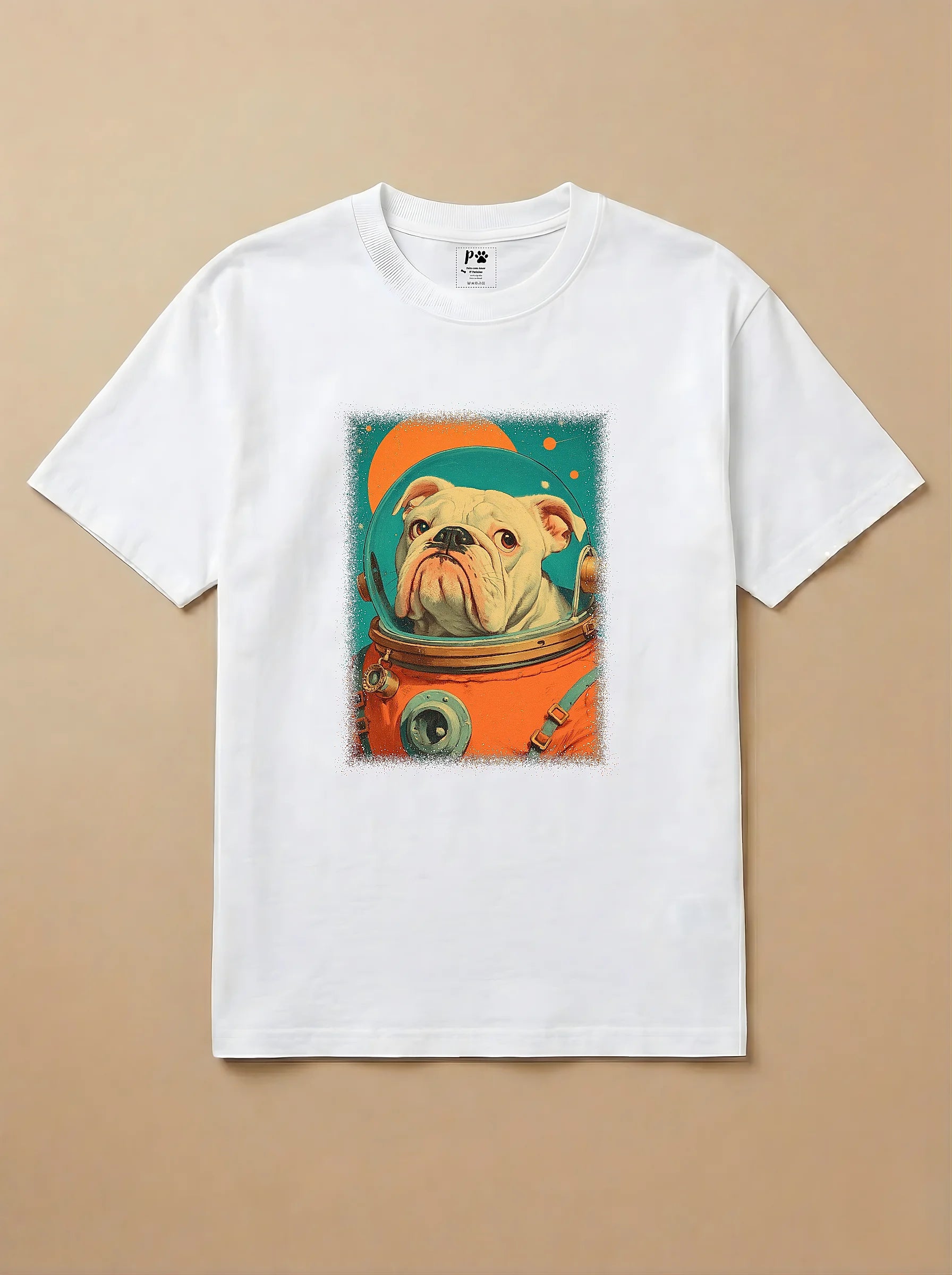 Camisa Astronauta - Bulldog Inglês
