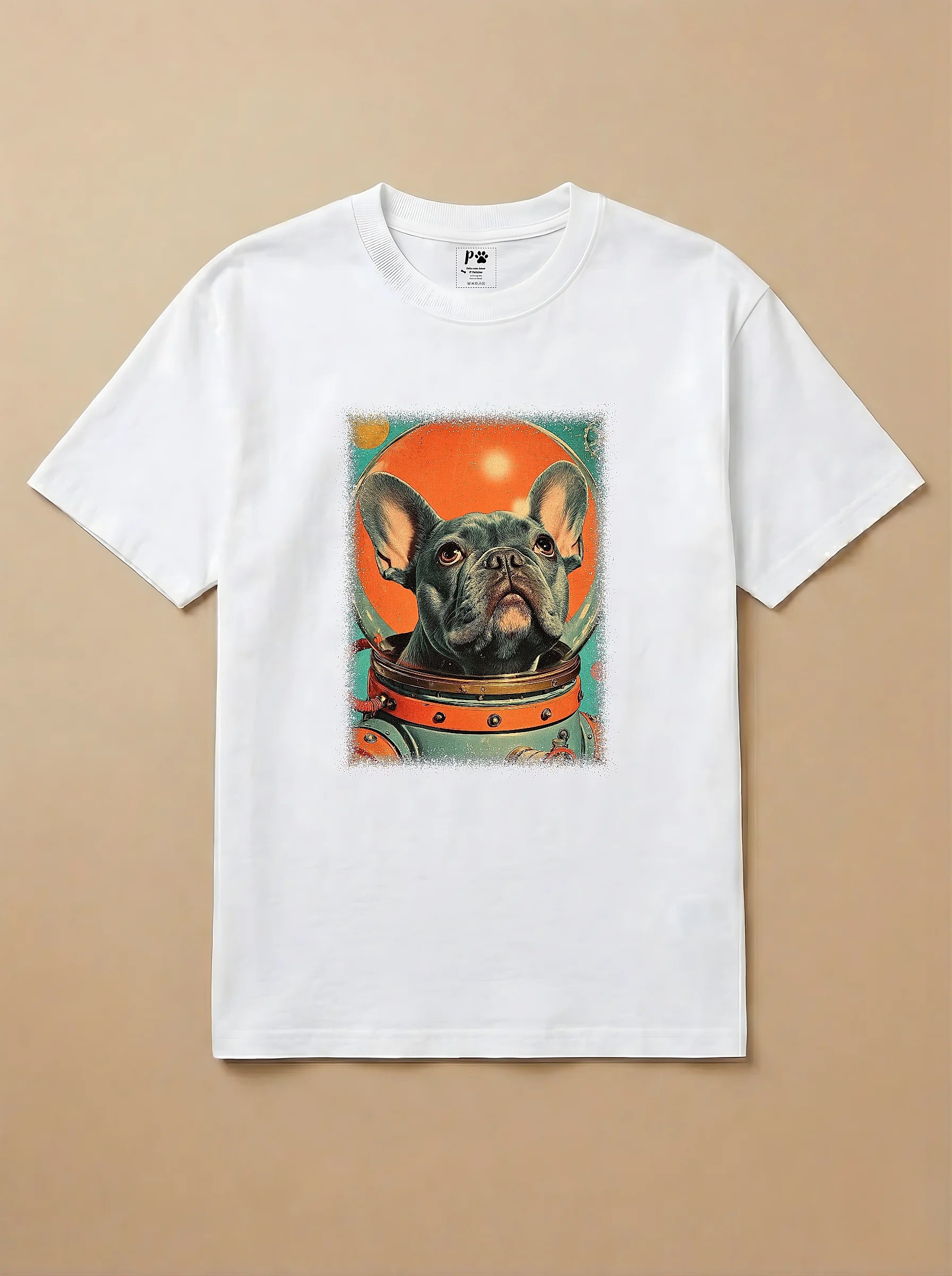 Camisa Astronauta - Bulldog Francês