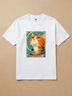 Camisa Astronauta - Gato Laranja