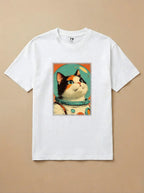 Camisa Astronauta - Gato Tricolor