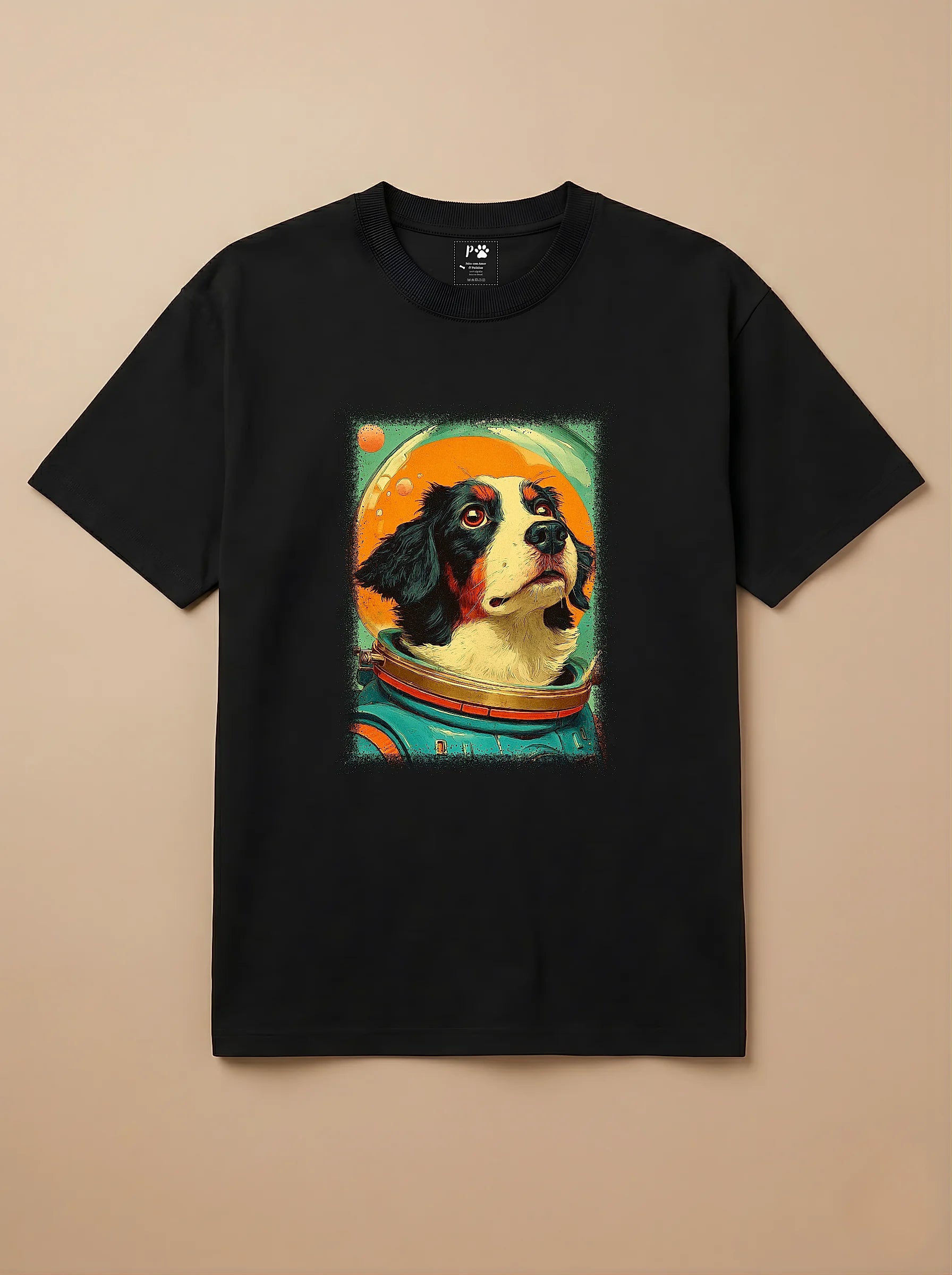 Camisa Astronauta - Border Collie