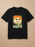 Camisa Astronauta - Gato Branco
