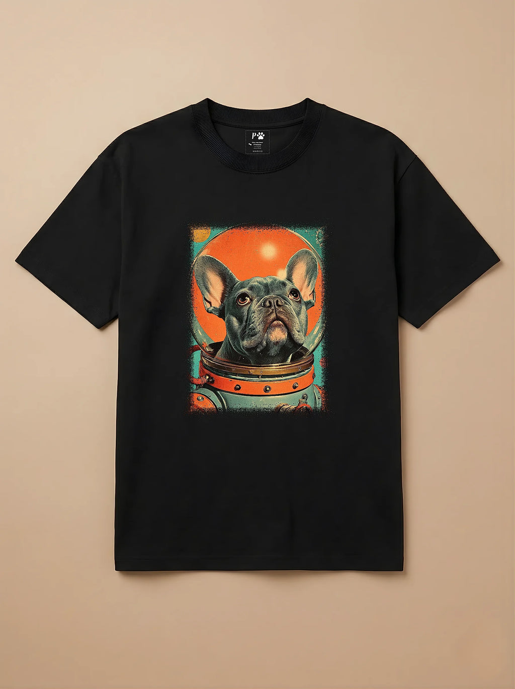 Camisa Astronauta - Bulldog Francês