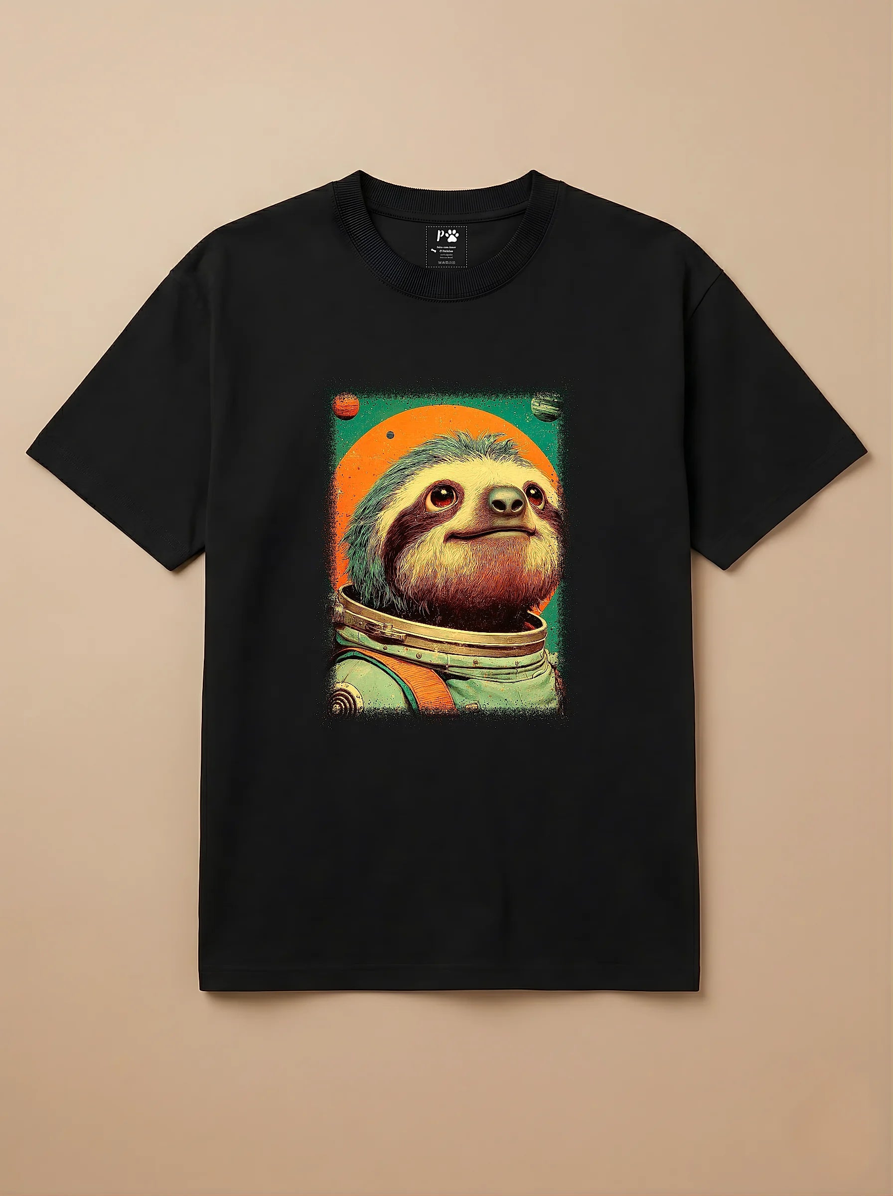 Camisa Astronauta - Preguiça