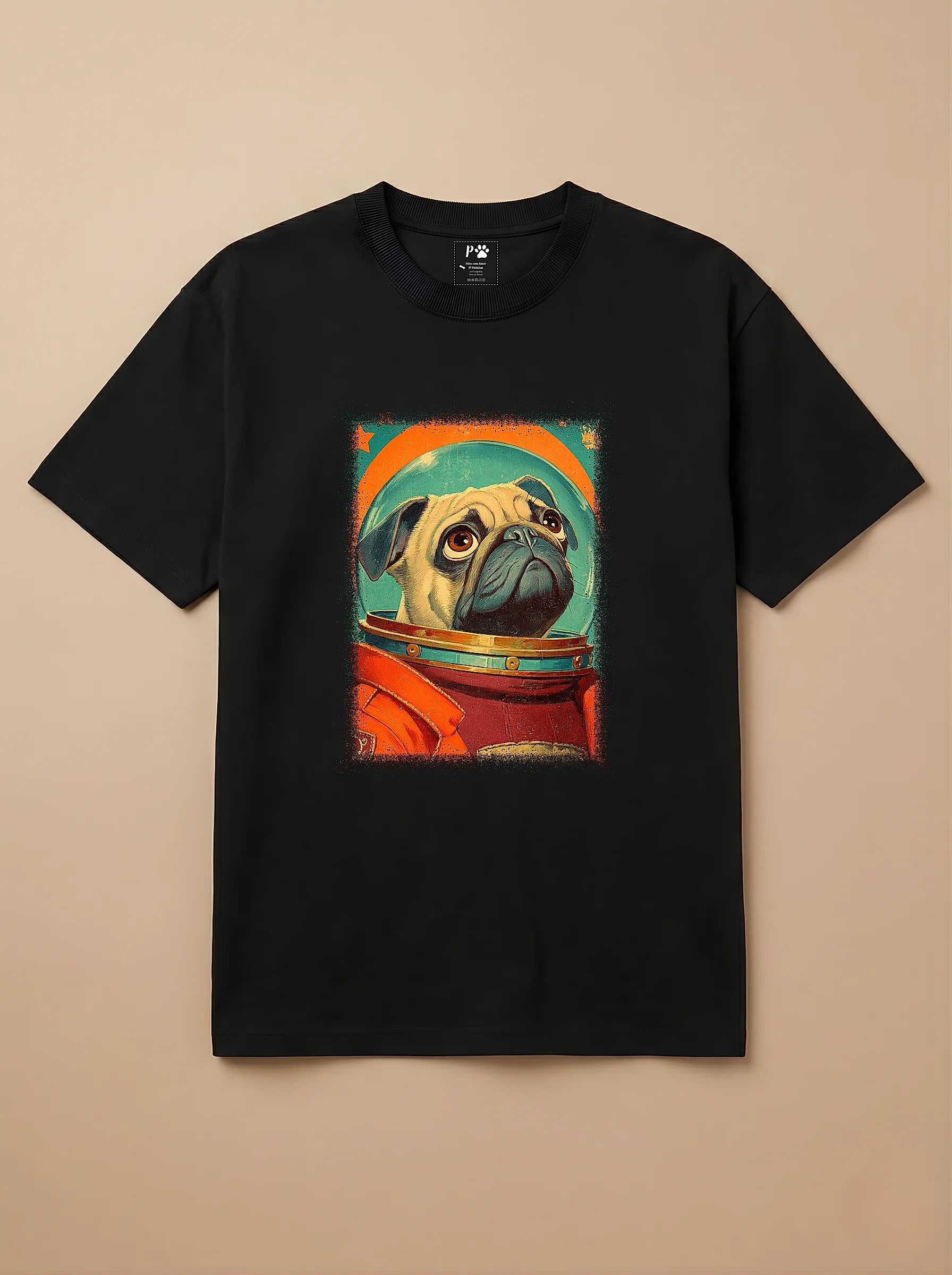 Camisa Astronauta - Pug