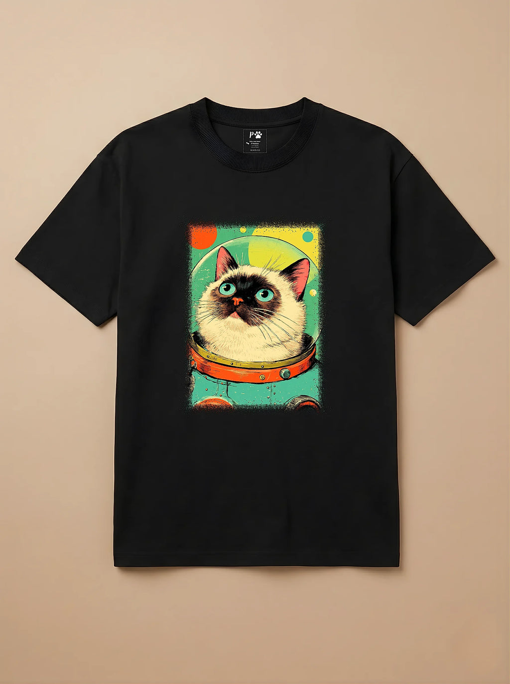 Camisa Astronauta - Gato Siamês
