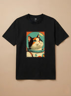 Camisa Astronauta - Gato Tricolor