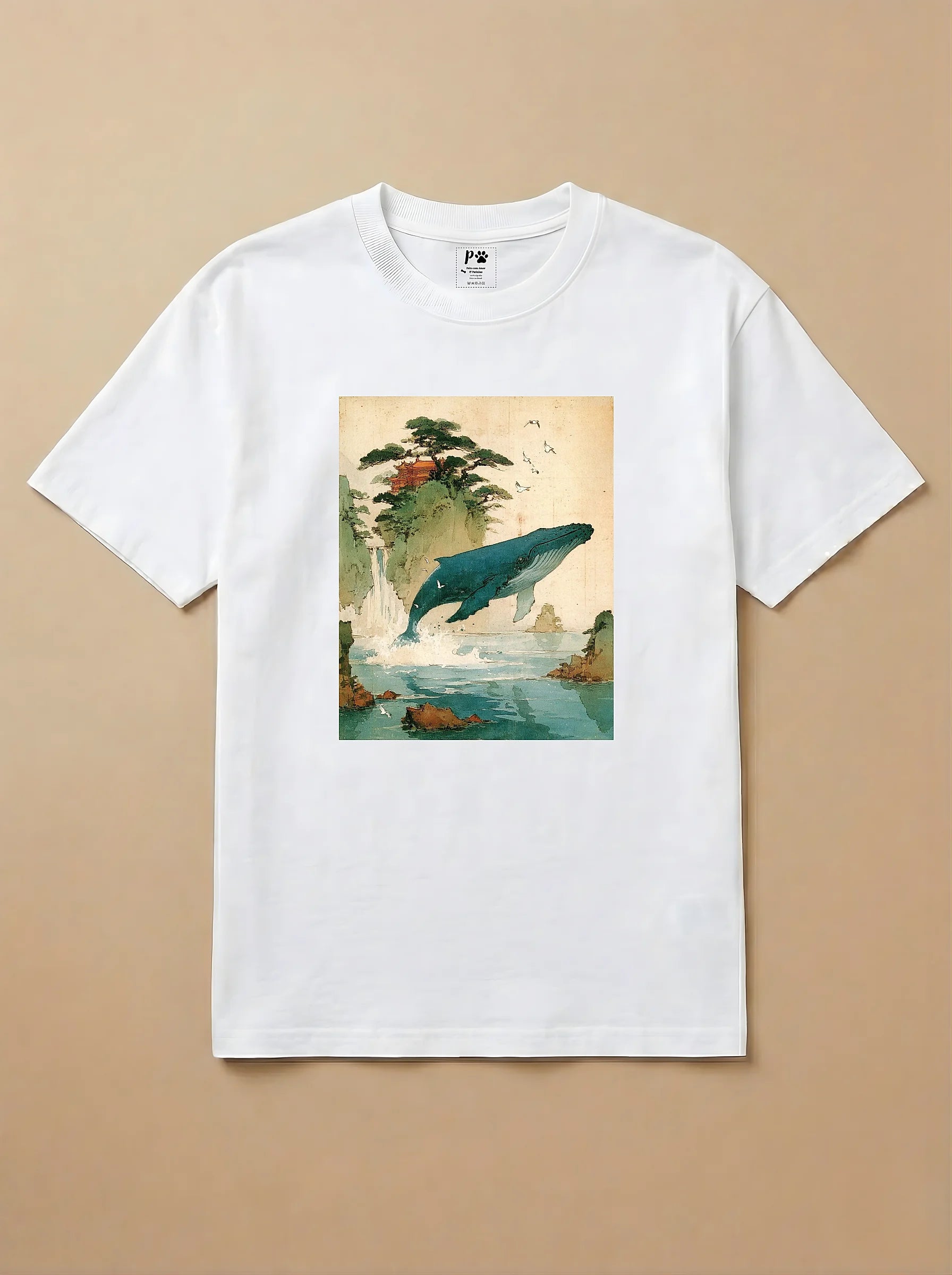 Camisa Arte Chinesa - Baleia