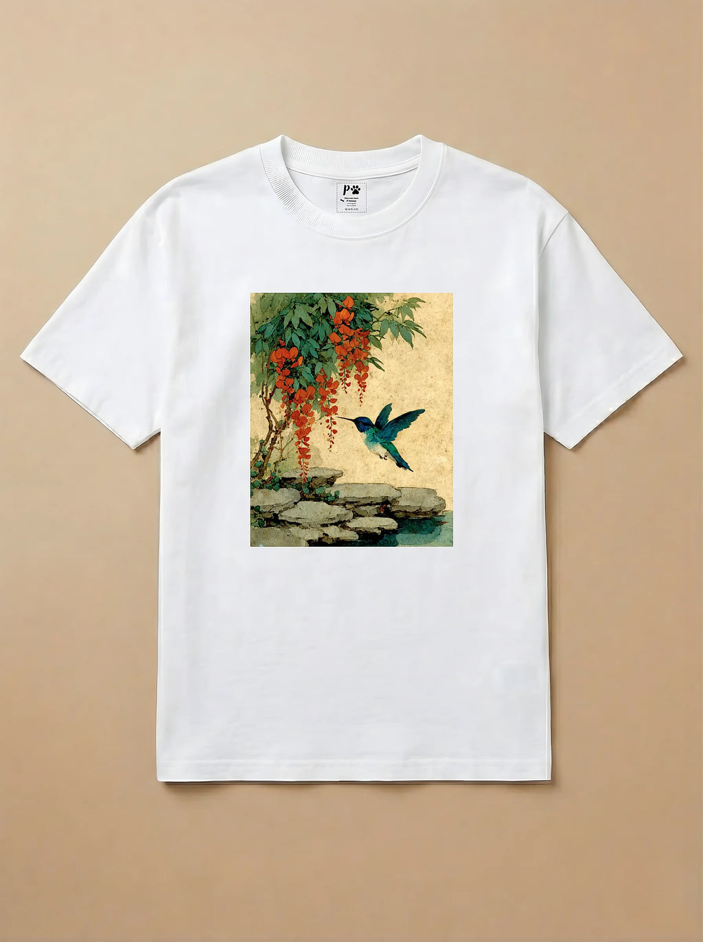 Camisa Arte Chinesa - Beija Flor