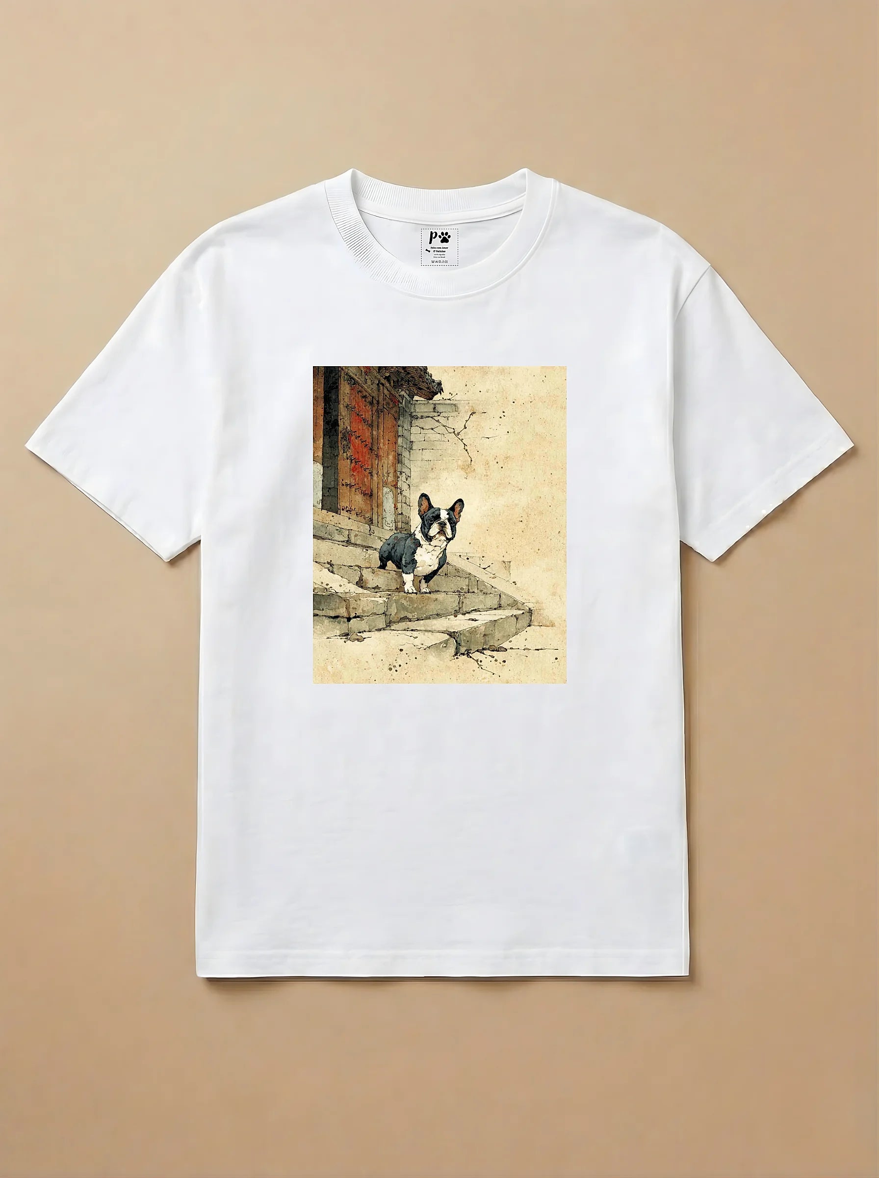 Camisa Arte Chinesa - Bulldog Francês