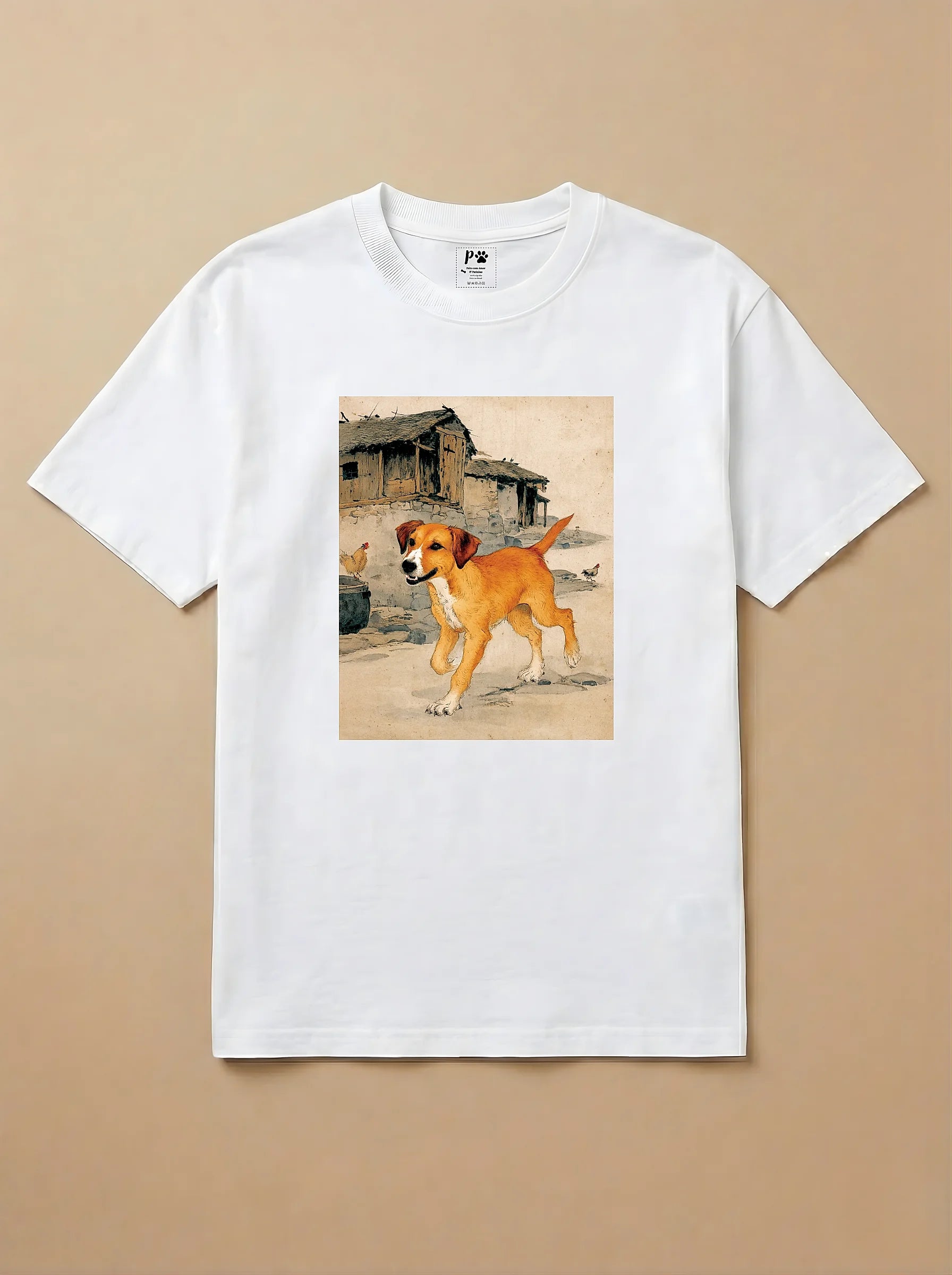 Camisa Arte Chinesa - Caramelo