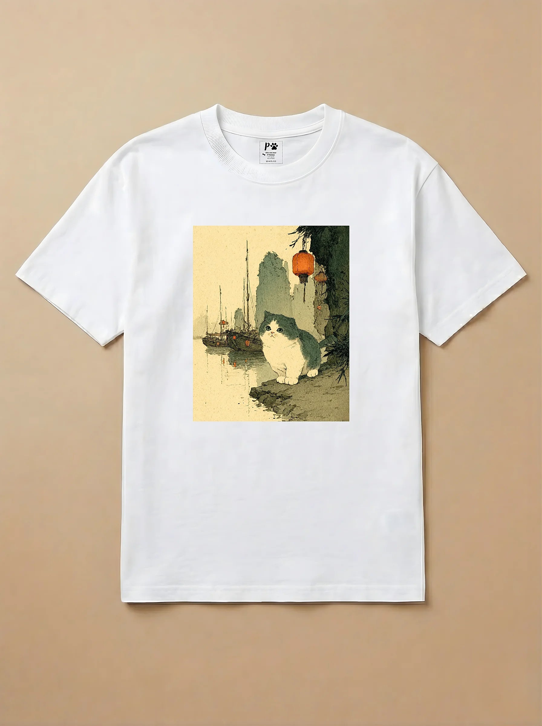 Camisa Arte Chinesa - Gato Escocês