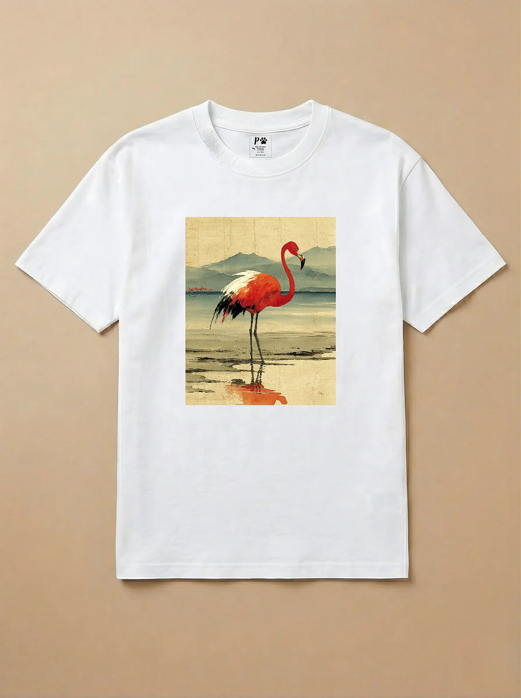 Camisa Arte Chinesa - Flamingo