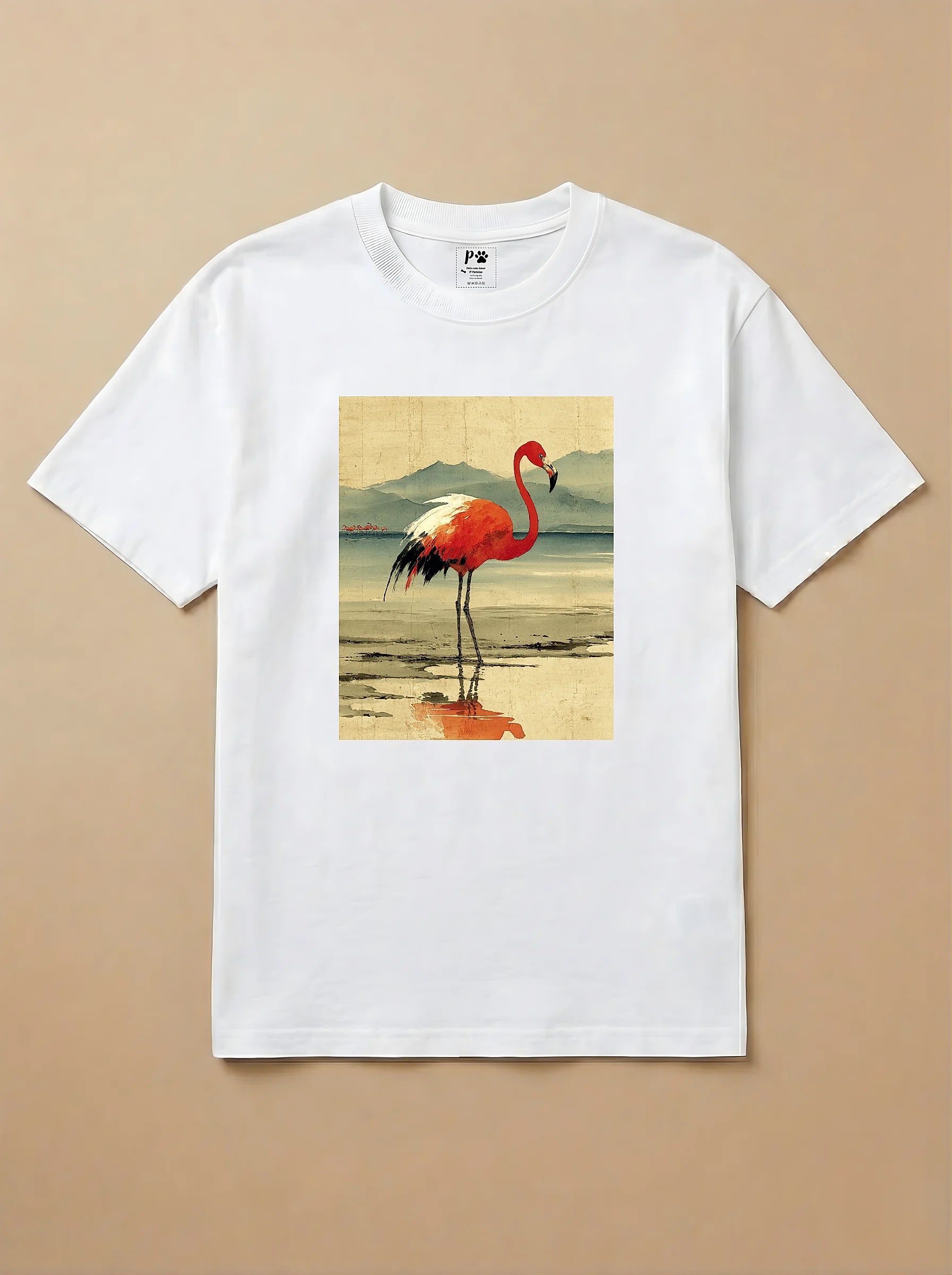 Camisa Arte Chinesa - Flamingo