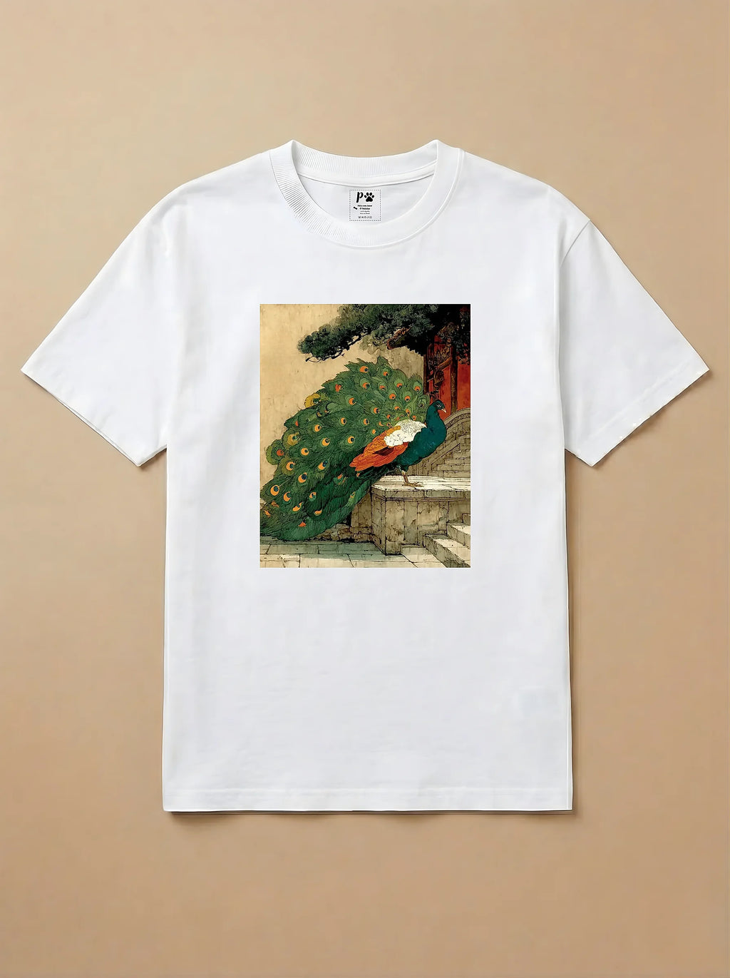 Camisa Arte Chinesa - Pavão