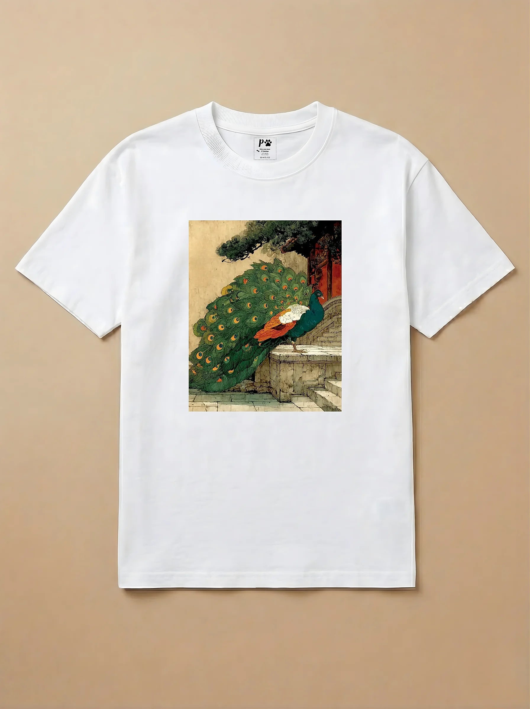 Camisa Arte Chinesa - Pavão