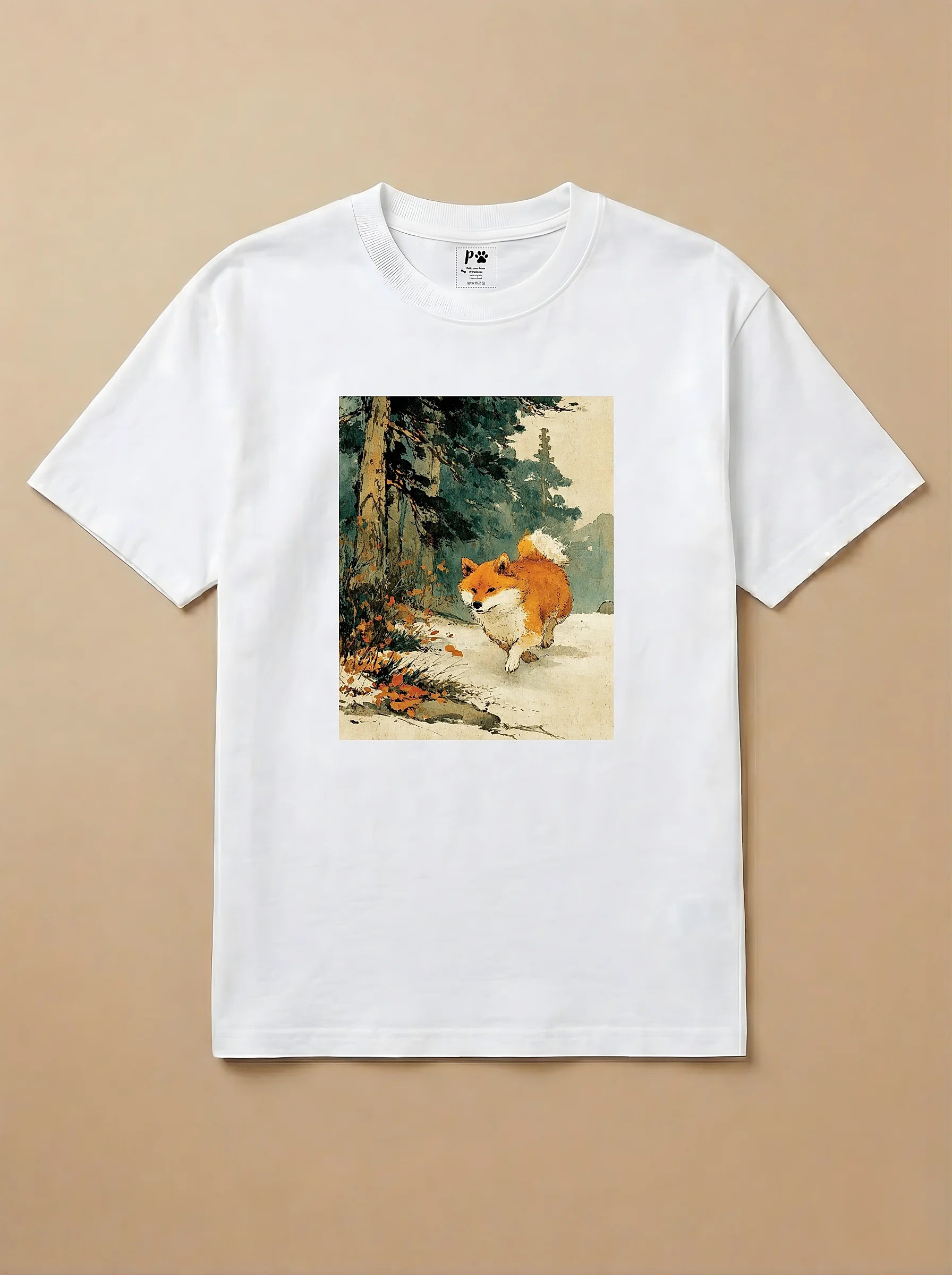 Camisa Arte Chinesa - Shiba Inu