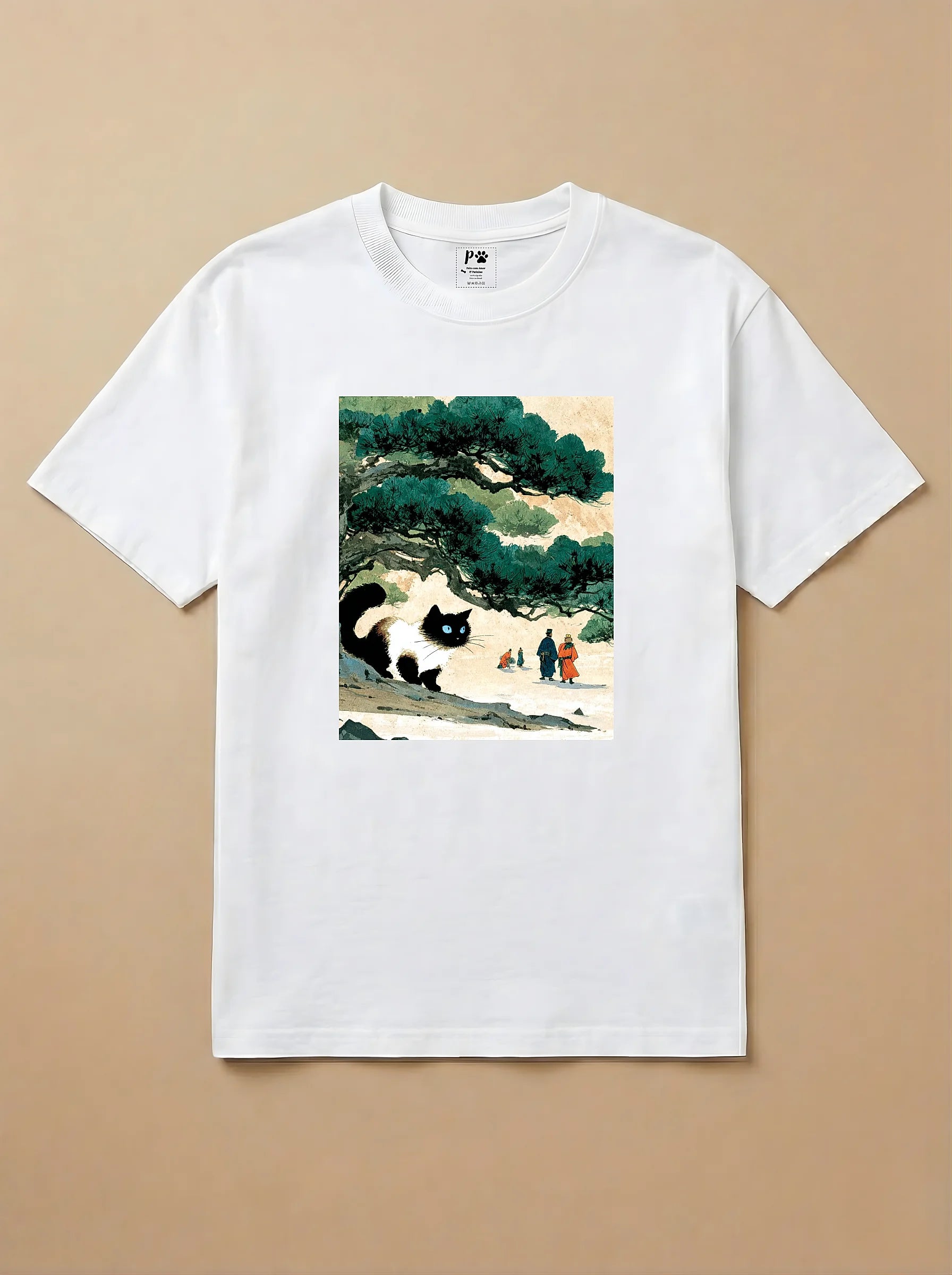 Camisa Arte Chinesa - Gato Siamês